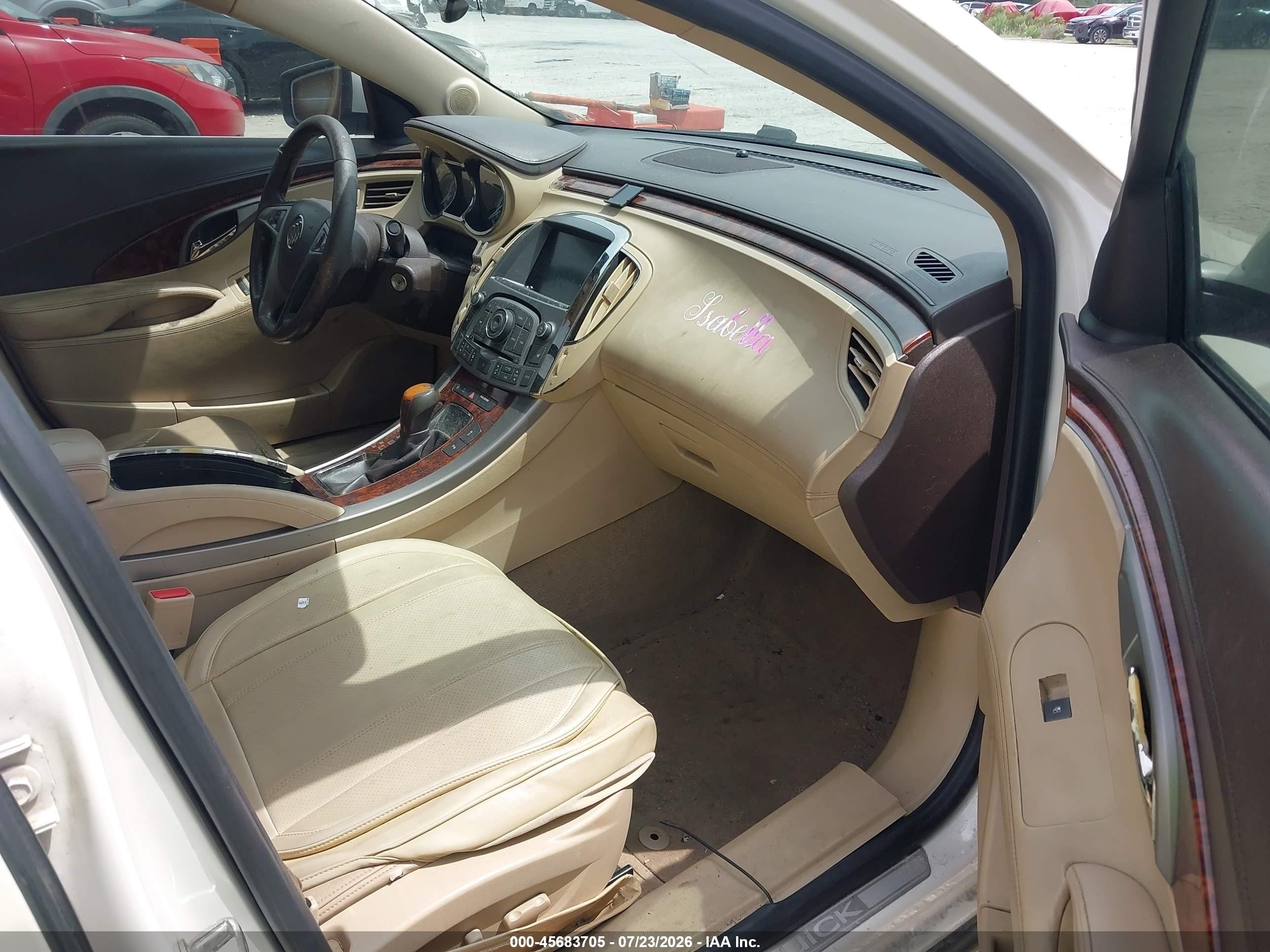 2012 Buick Lacrosse Premium 1 Group White vin: 1G4GD5E39CF356379