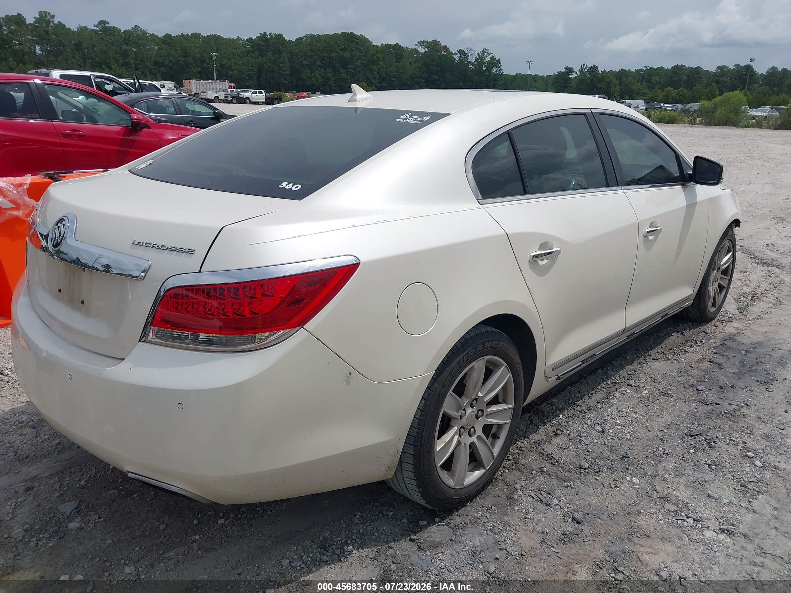 2012 Buick Lacrosse Premium 1 Group White vin: 1G4GD5E39CF356379