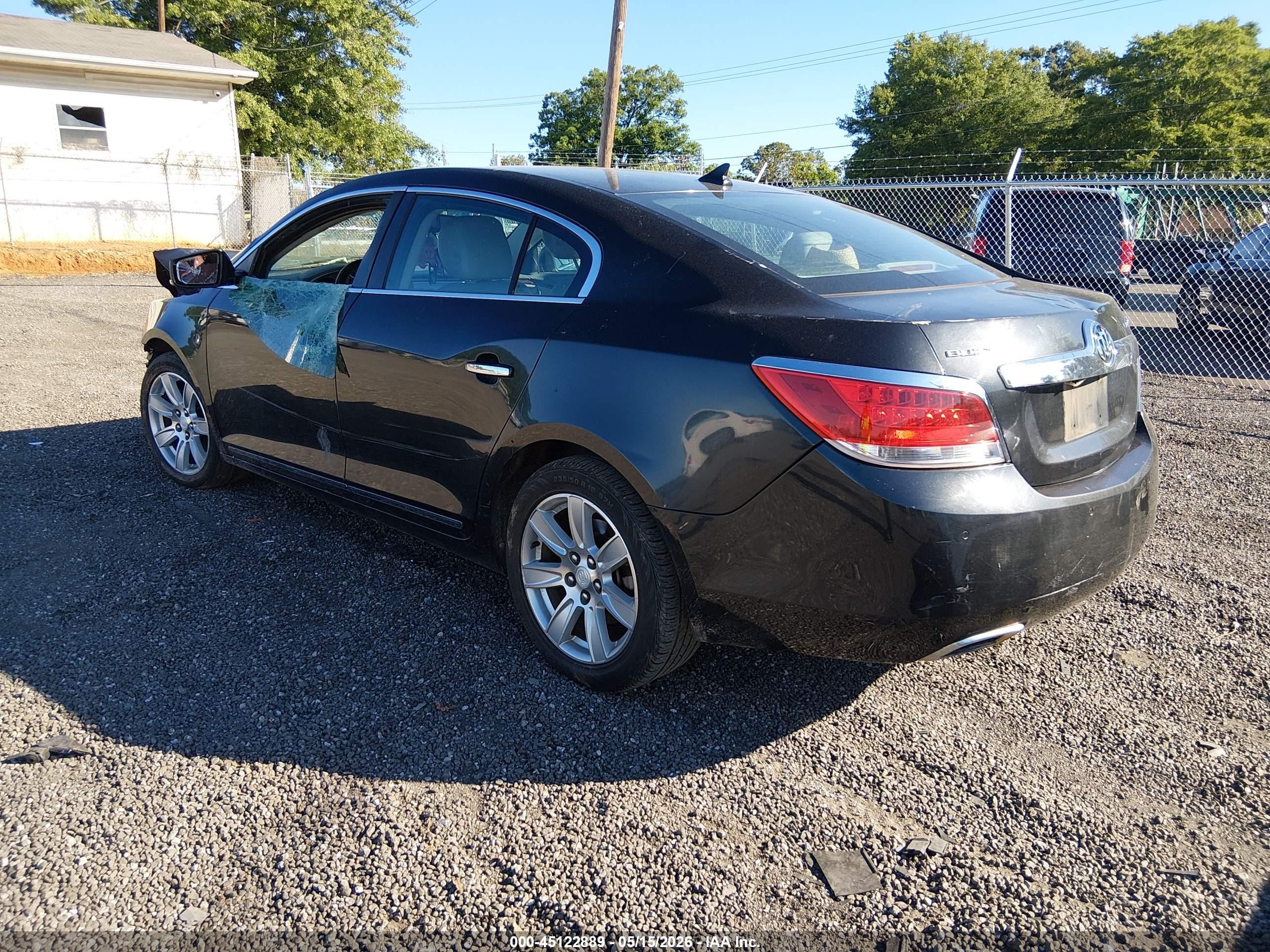 2012 Buick Lacrosse Premium 1 Group Black vin: 1G4GD5E3XCF277108