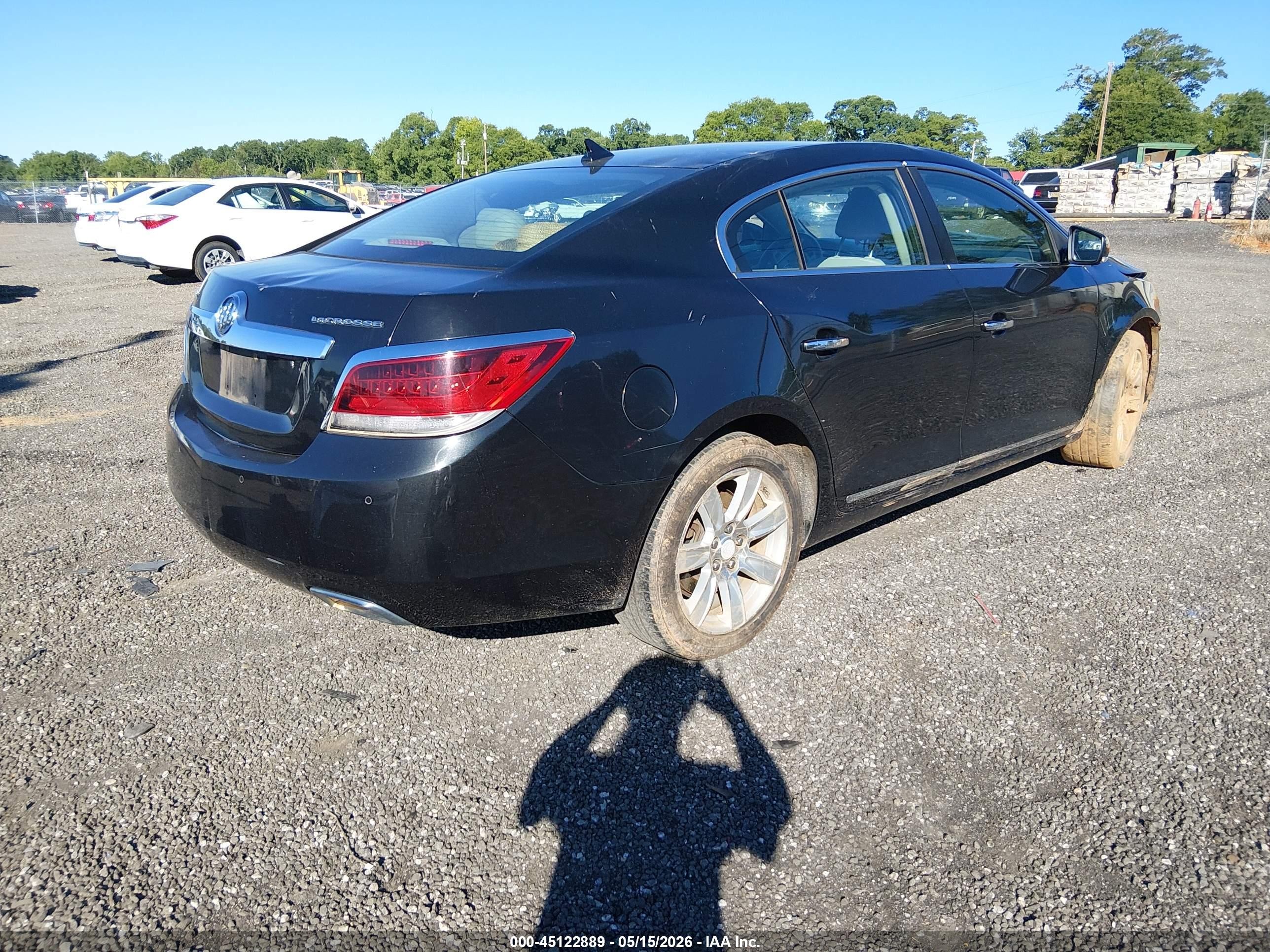 2012 Buick Lacrosse Premium 1 Group Black vin: 1G4GD5E3XCF277108