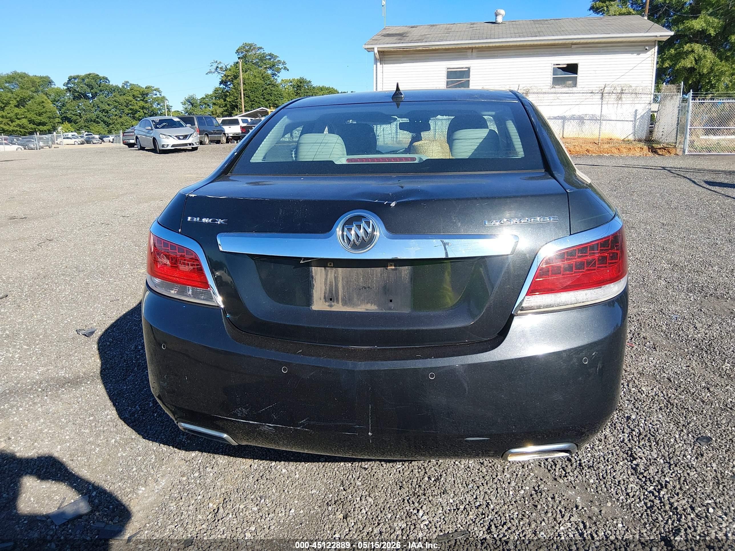 2012 Buick Lacrosse Premium 1 Group Black vin: 1G4GD5E3XCF277108