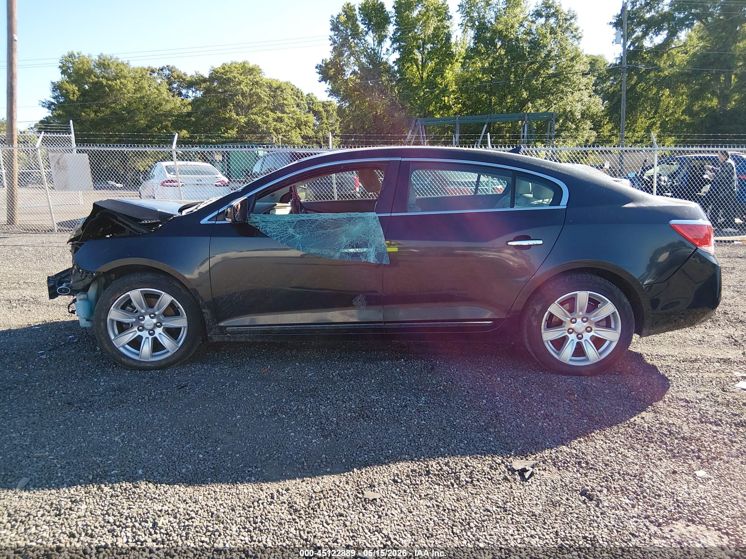 2012 Buick Lacrosse Premium 1 Group Black vin: 1G4GD5E3XCF277108