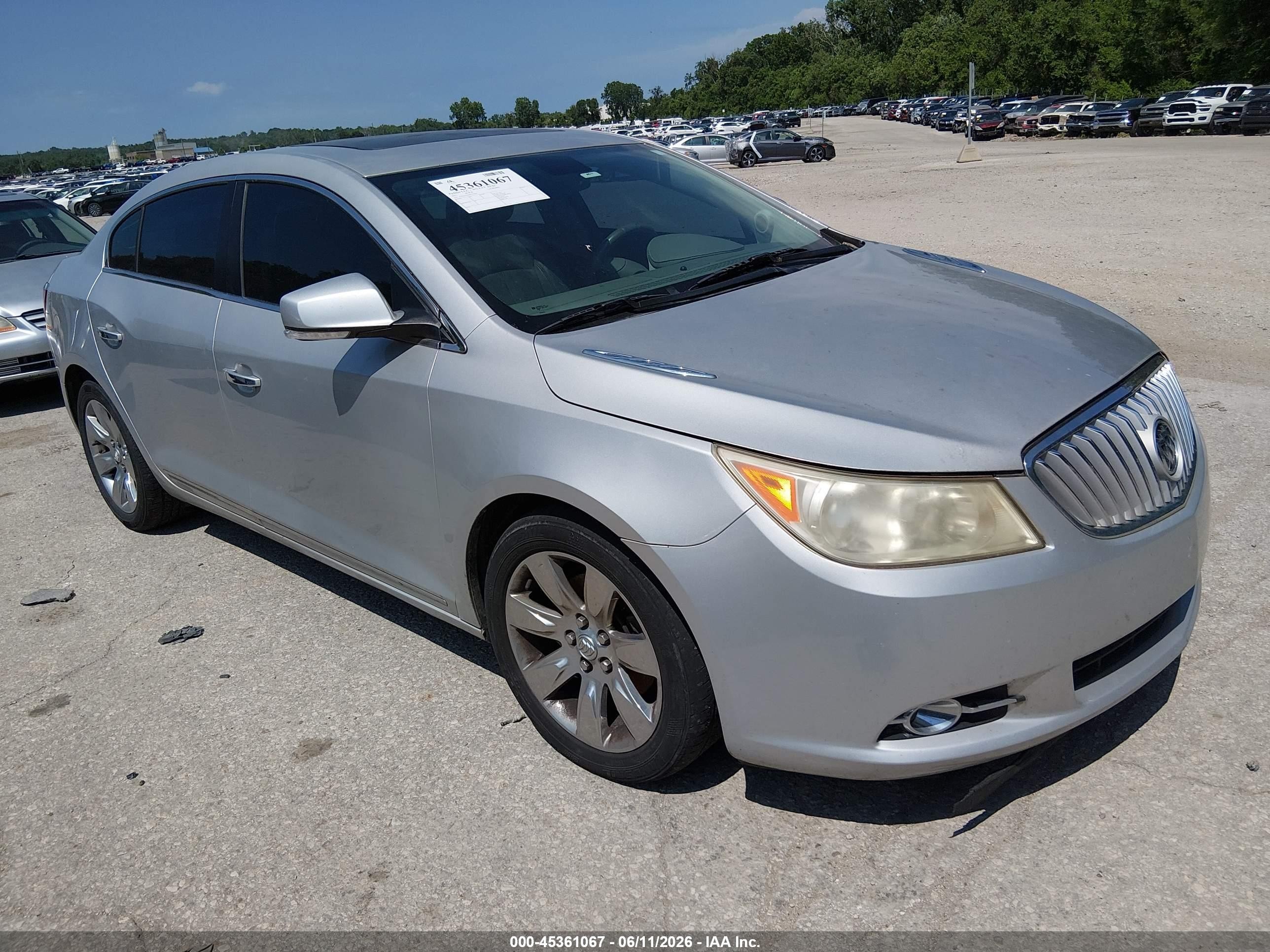 2011 Buick Lacrosse Cxl Silver vin: 1G4GD5ED2BF275926