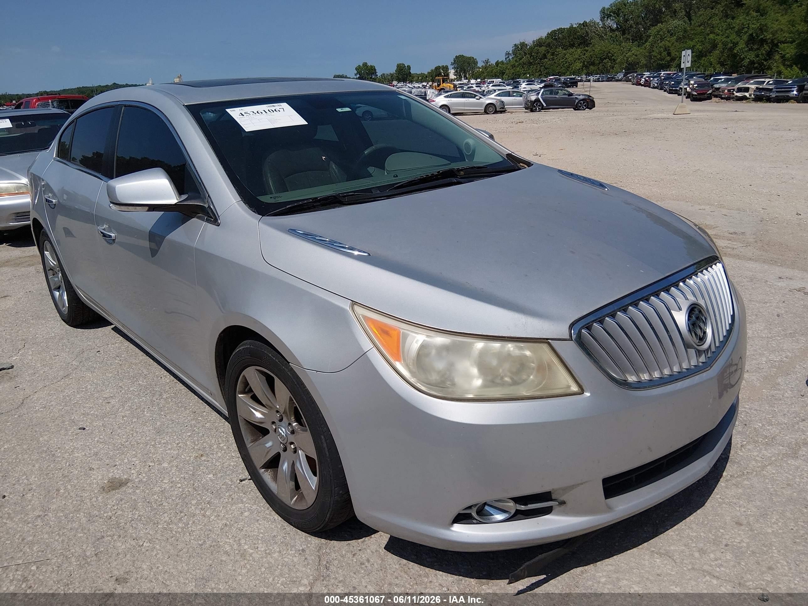 2011 Buick Lacrosse Cxl Silver vin: 1G4GD5ED2BF275926