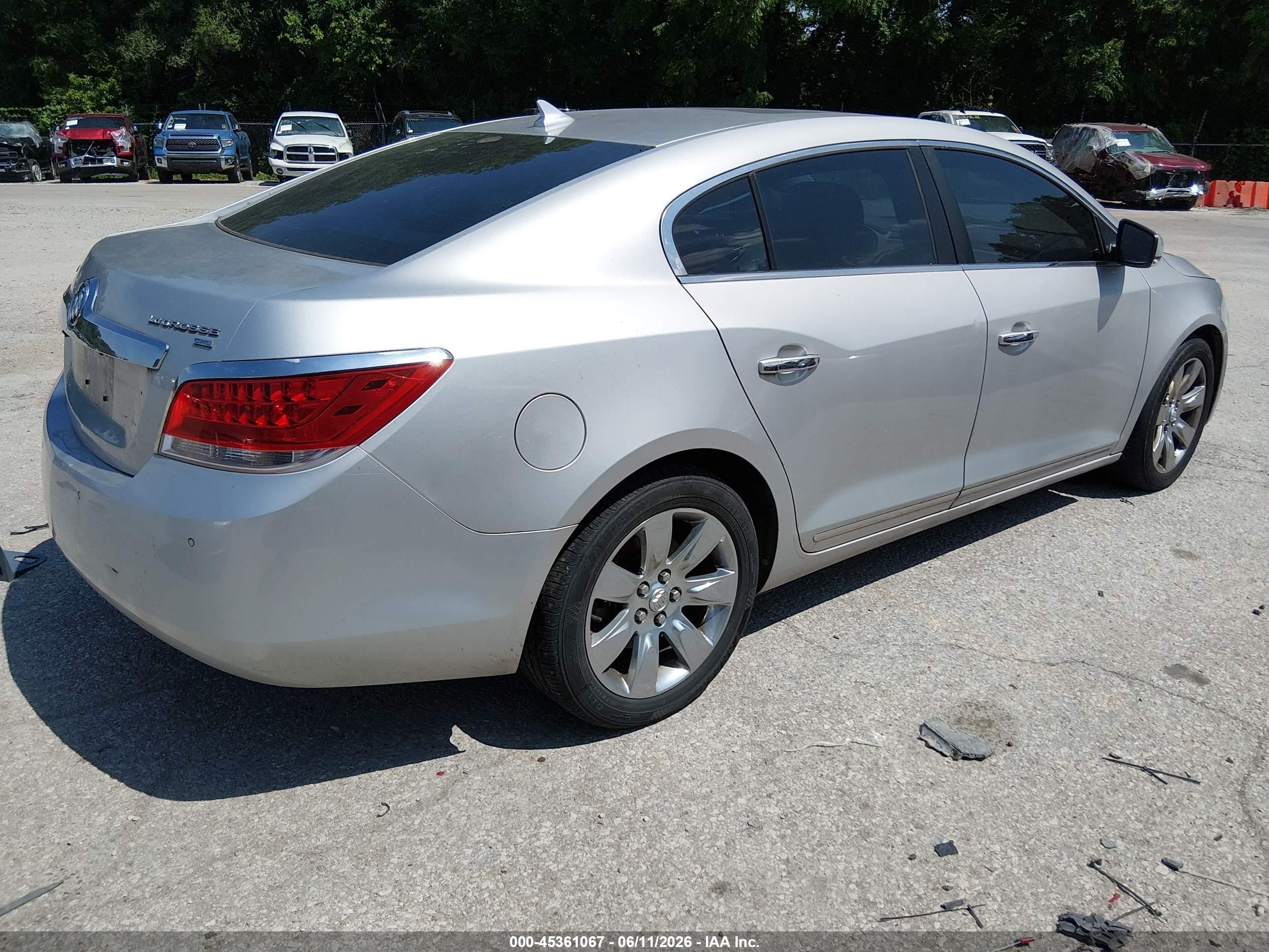 2011 Buick Lacrosse Cxl Silver vin: 1G4GD5ED2BF275926