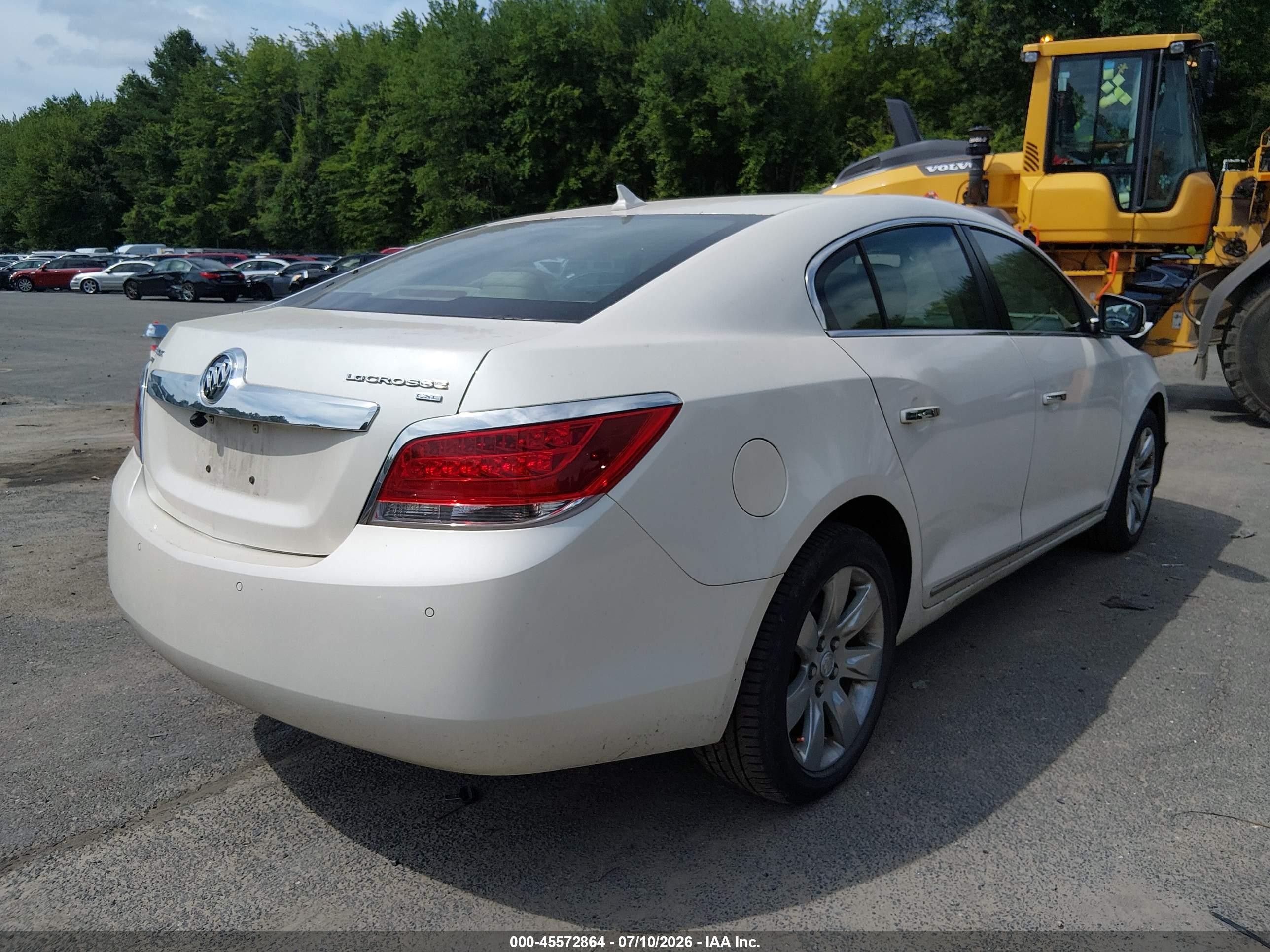 2010 Buick Lacrosse Cxl White vin: 1G4GD5EG0AF191824