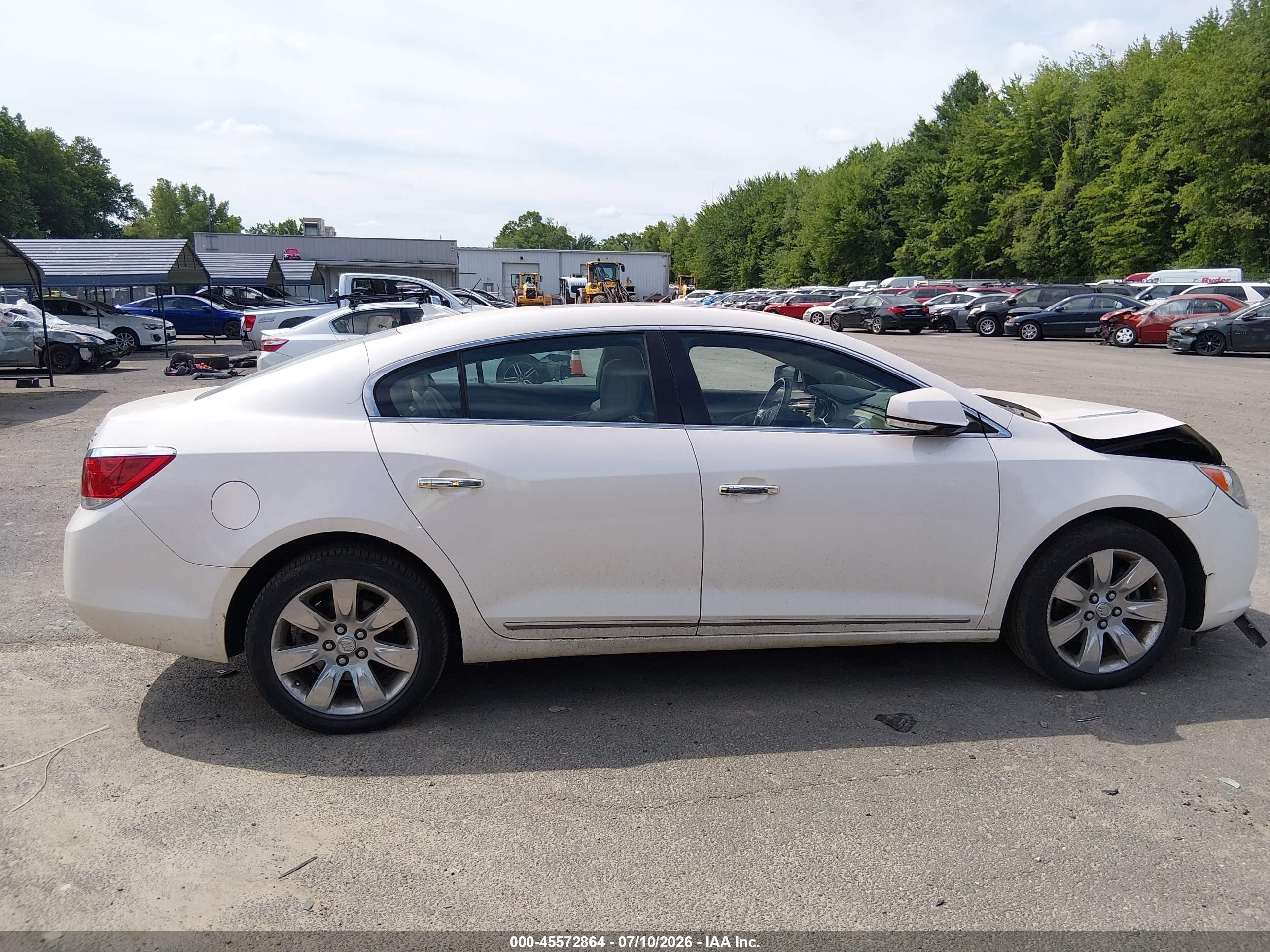 2010 Buick Lacrosse Cxl White vin: 1G4GD5EG0AF191824