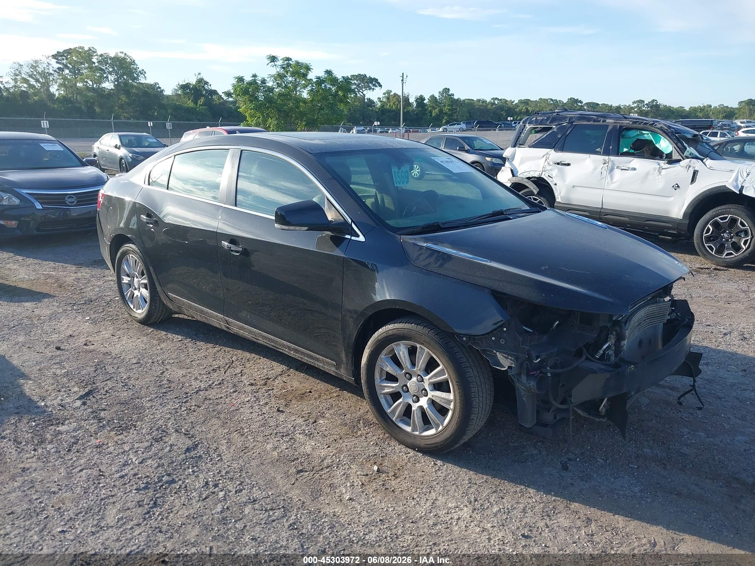 2012 Buick Lacrosse Premium 1 Group Black vin: 1G4GD5ER1CF223703