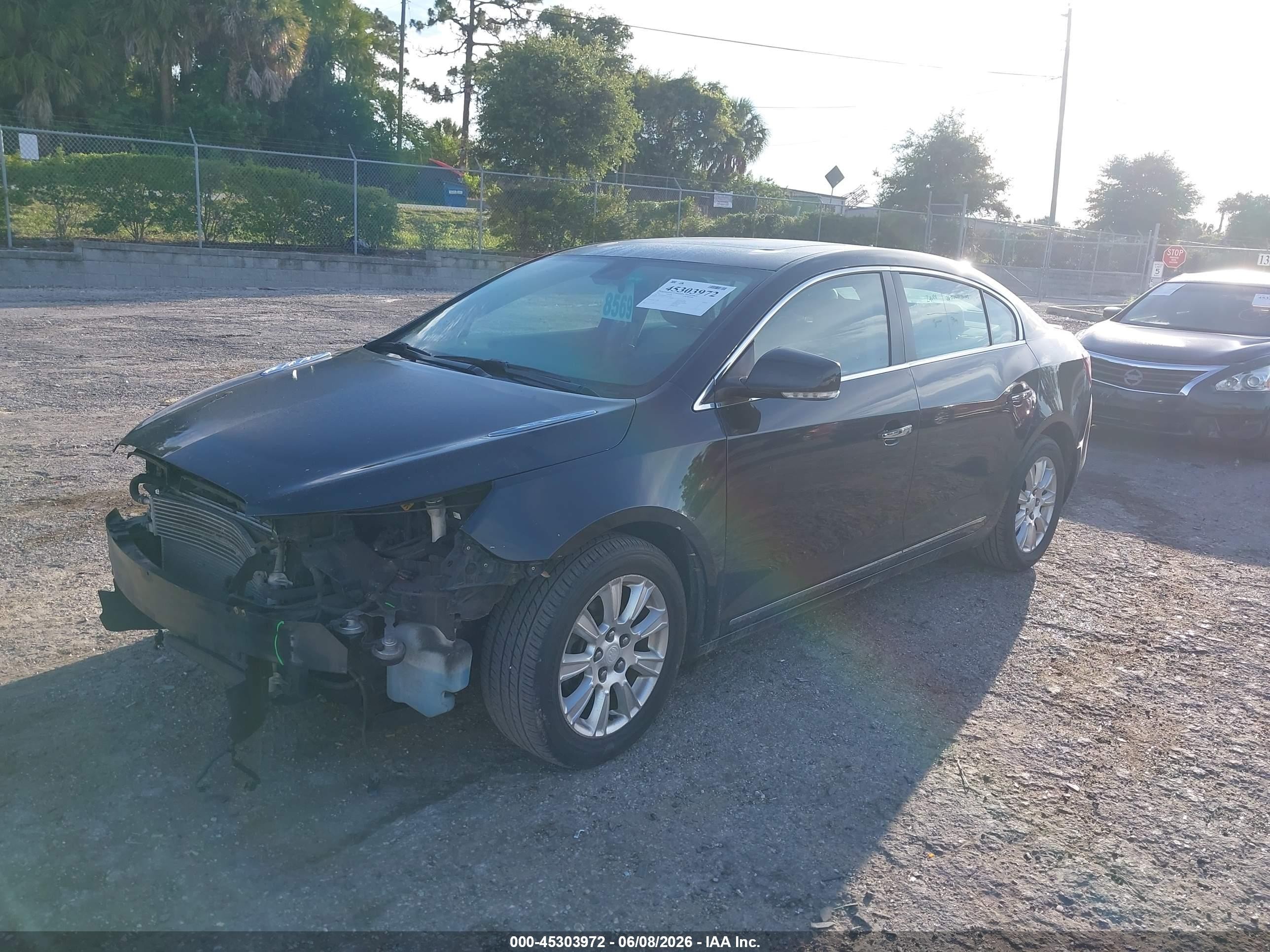 2012 Buick Lacrosse Premium 1 Group Black vin: 1G4GD5ER1CF223703