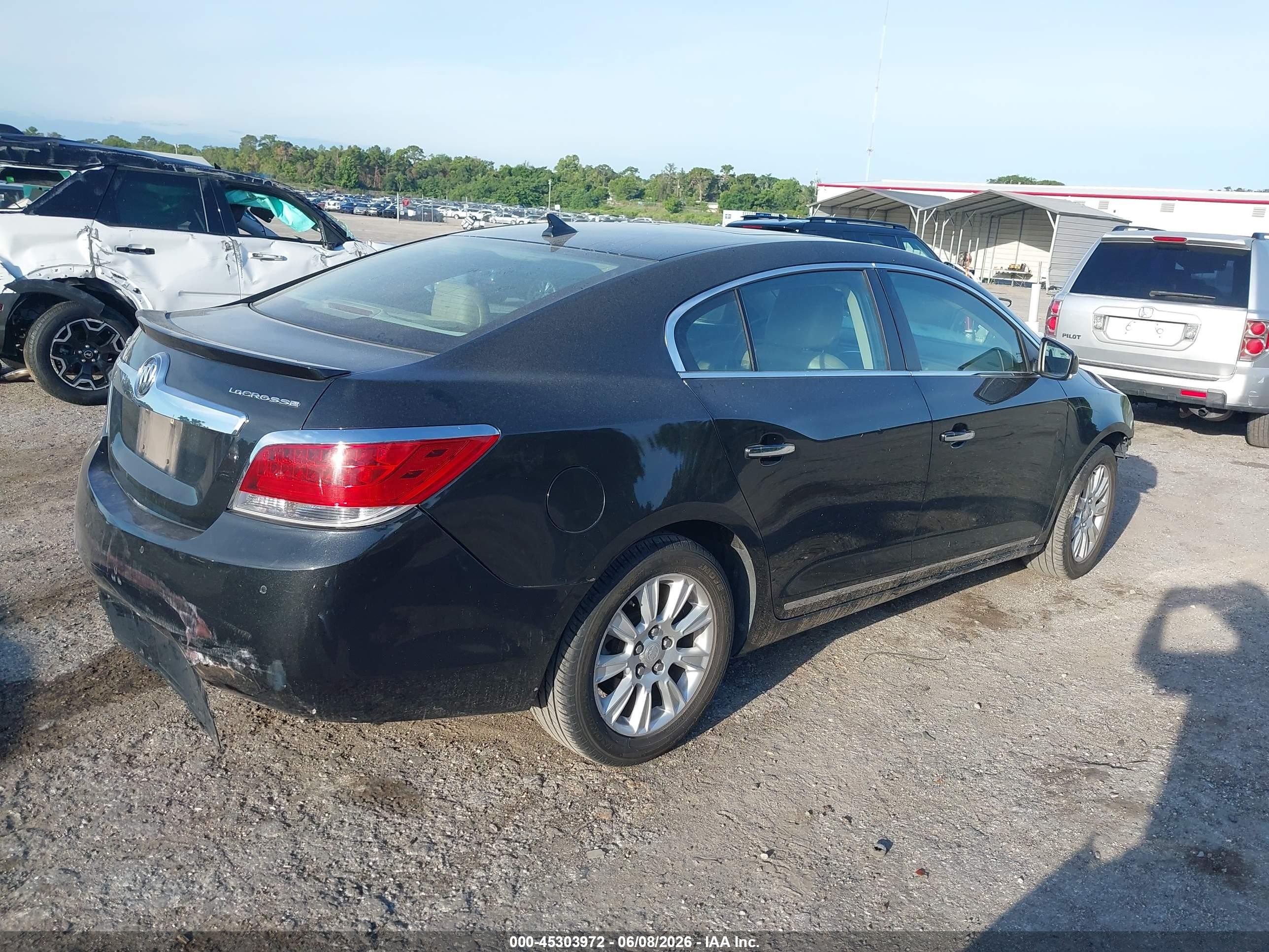 2012 Buick Lacrosse Premium 1 Group Black vin: 1G4GD5ER1CF223703
