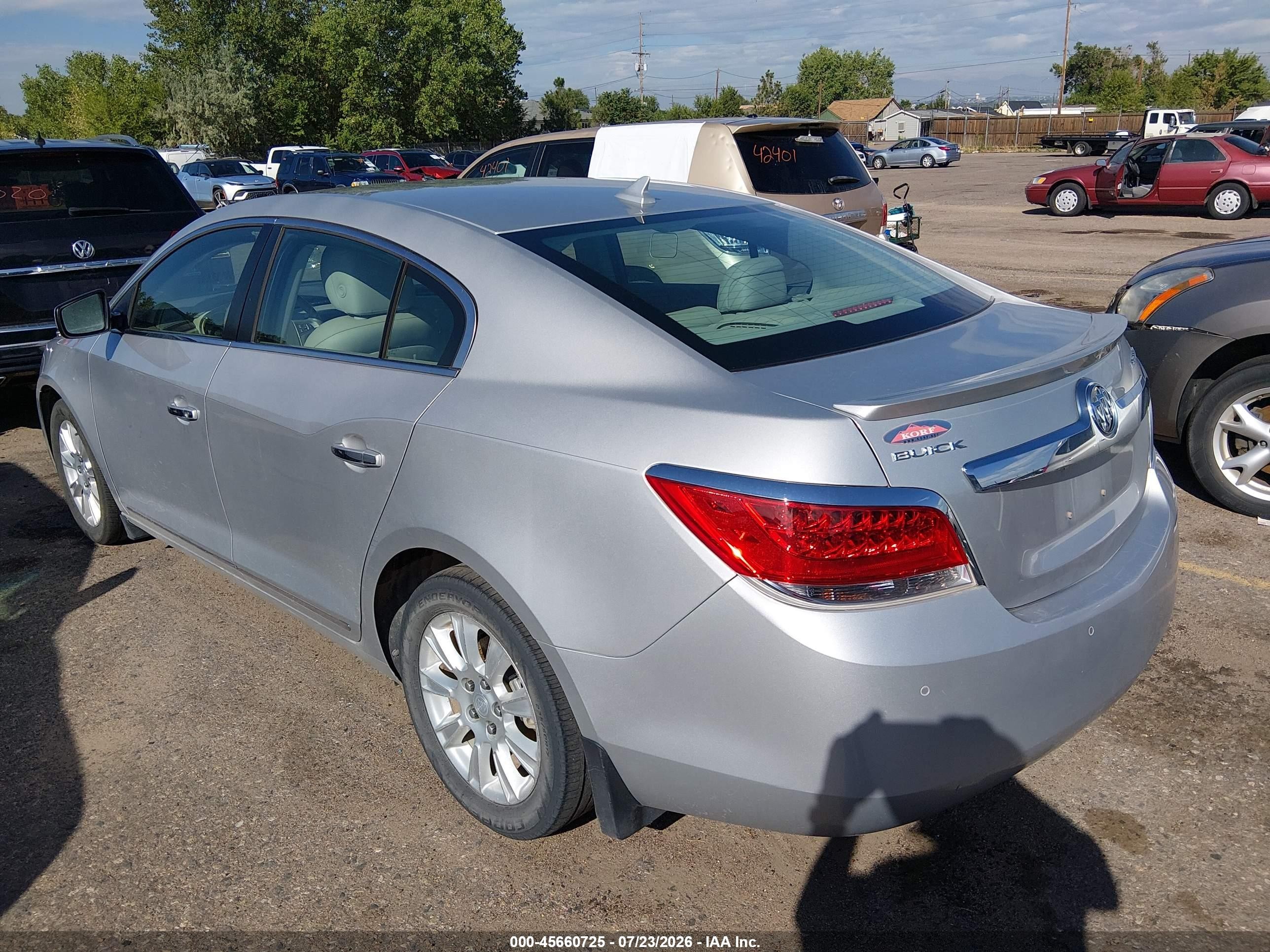 2012 Buick Lacrosse Premium 1 Group Gray vin: 1G4GD5ER4CF252631