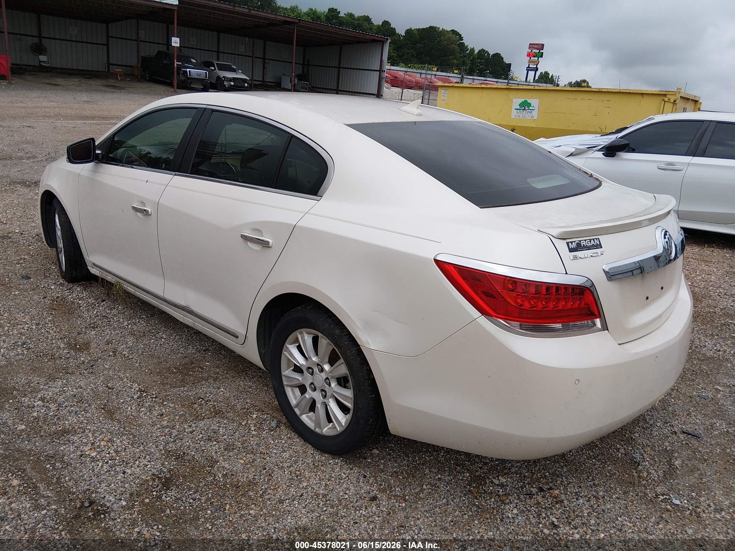 2012 Buick Lacrosse Premium 1 Group White vin: 1G4GD5ER5CF232436