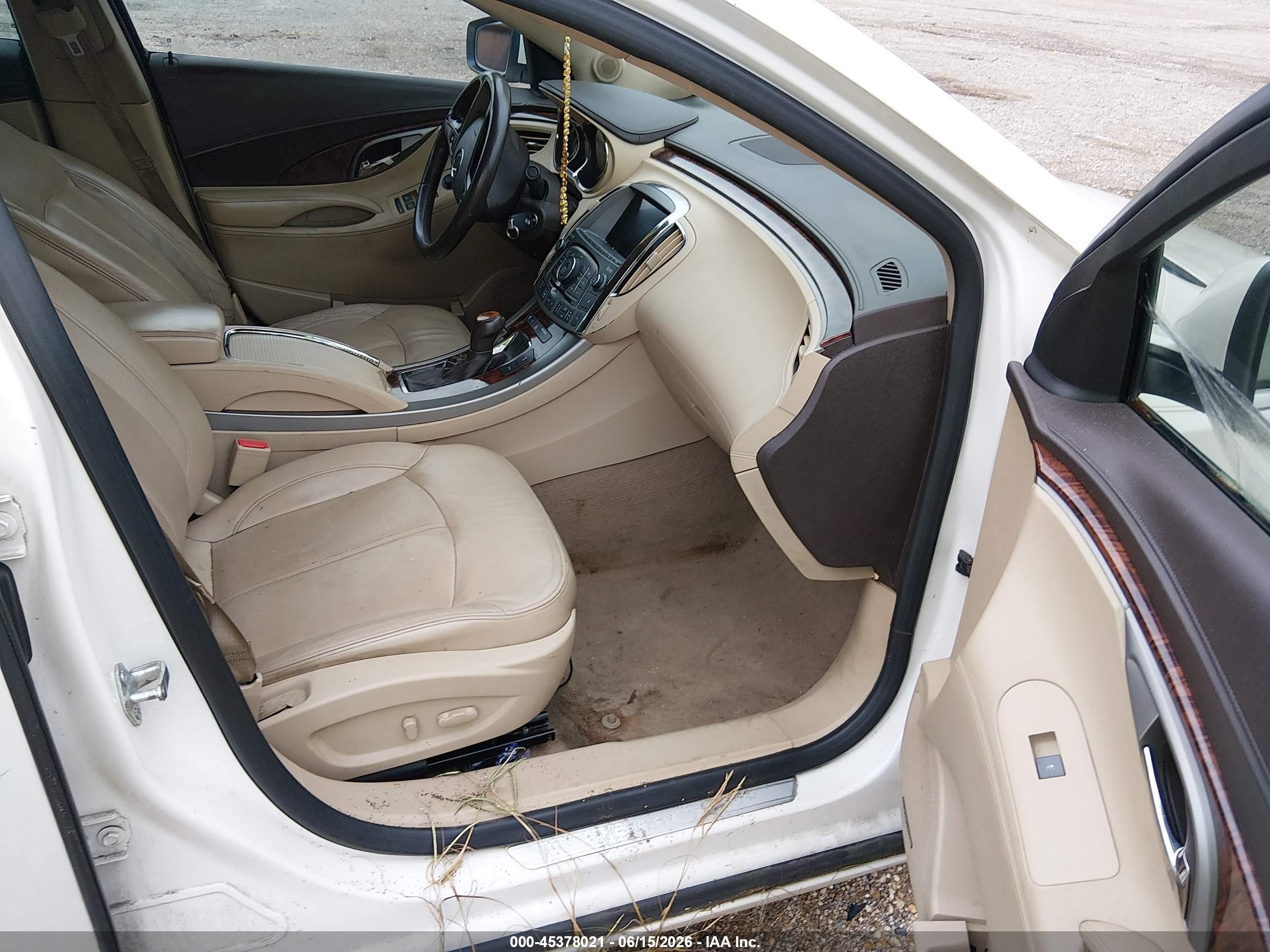 2012 Buick Lacrosse Premium 1 Group White vin: 1G4GD5ER5CF232436
