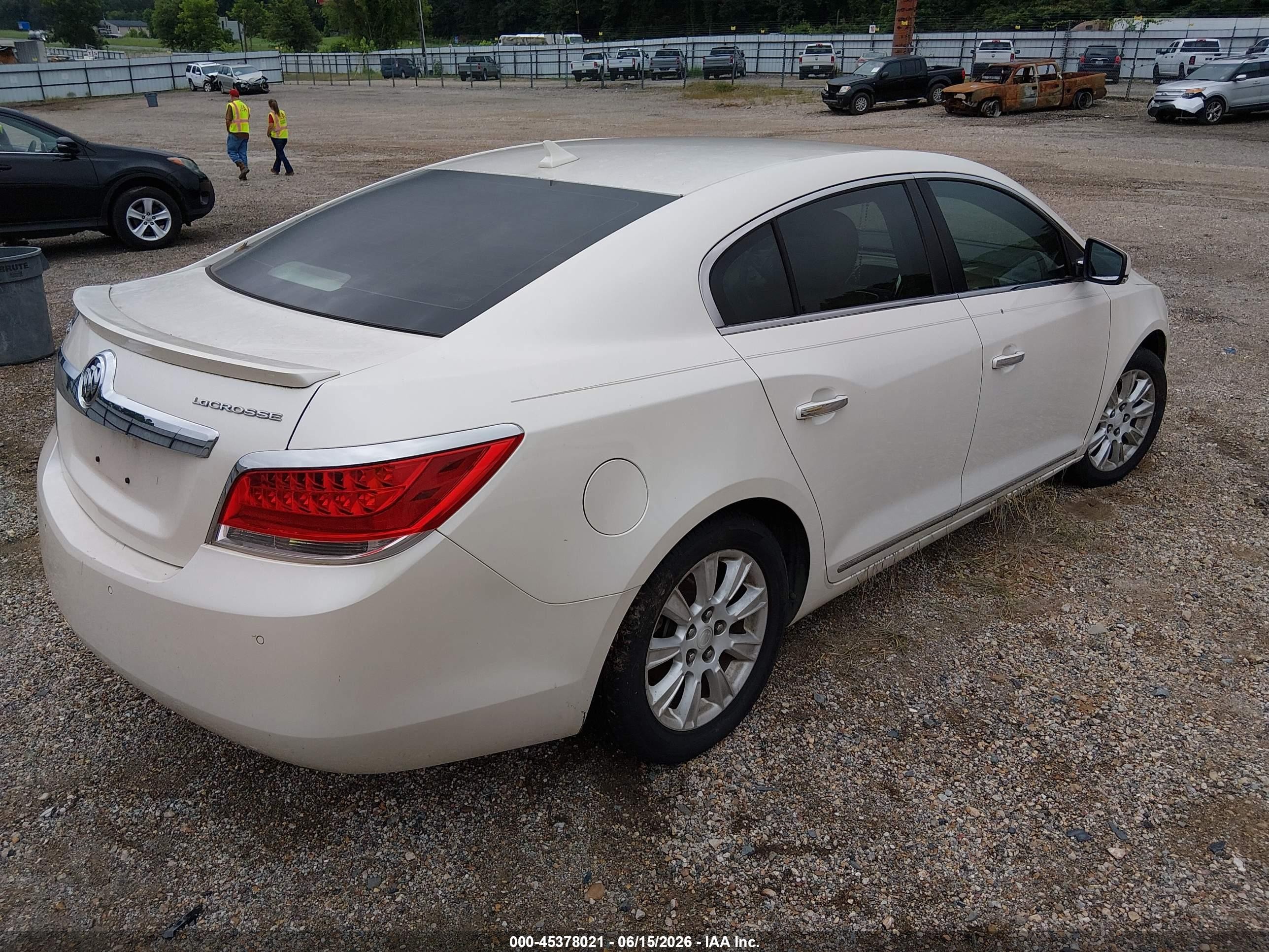 2012 Buick Lacrosse Premium 1 Group White vin: 1G4GD5ER5CF232436