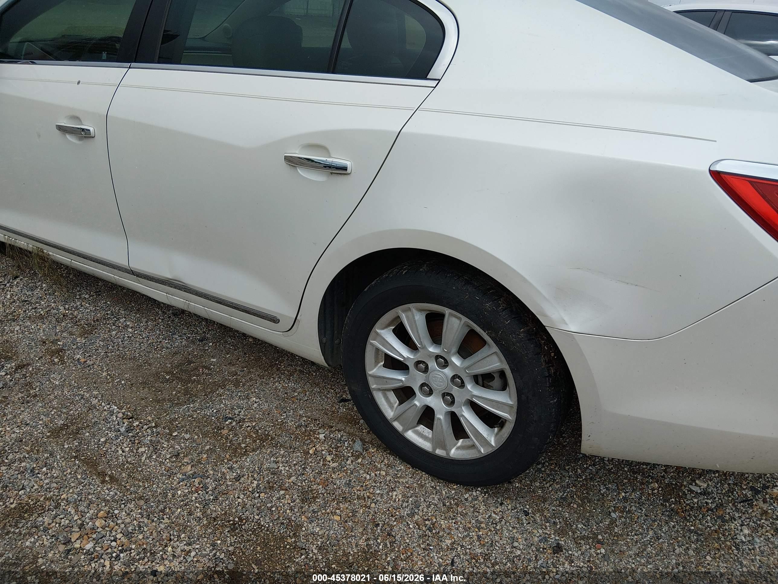 2012 Buick Lacrosse Premium 1 Group White vin: 1G4GD5ER5CF232436