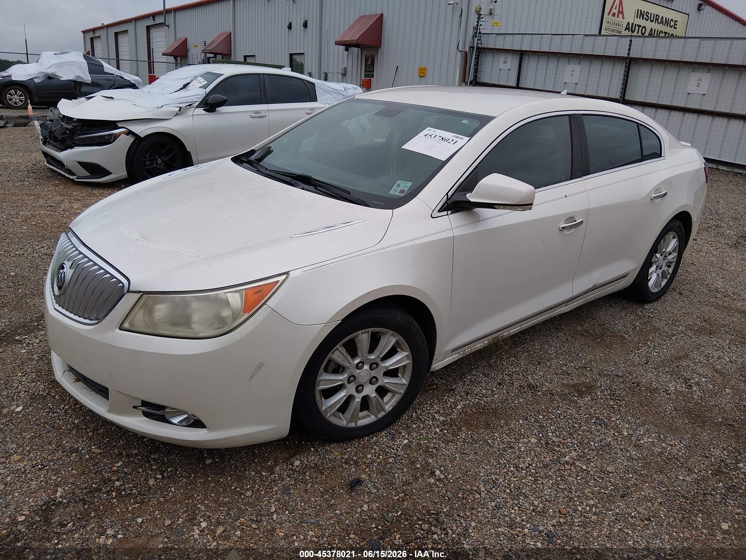 2012 Buick Lacrosse Premium 1 Group White vin: 1G4GD5ER5CF232436