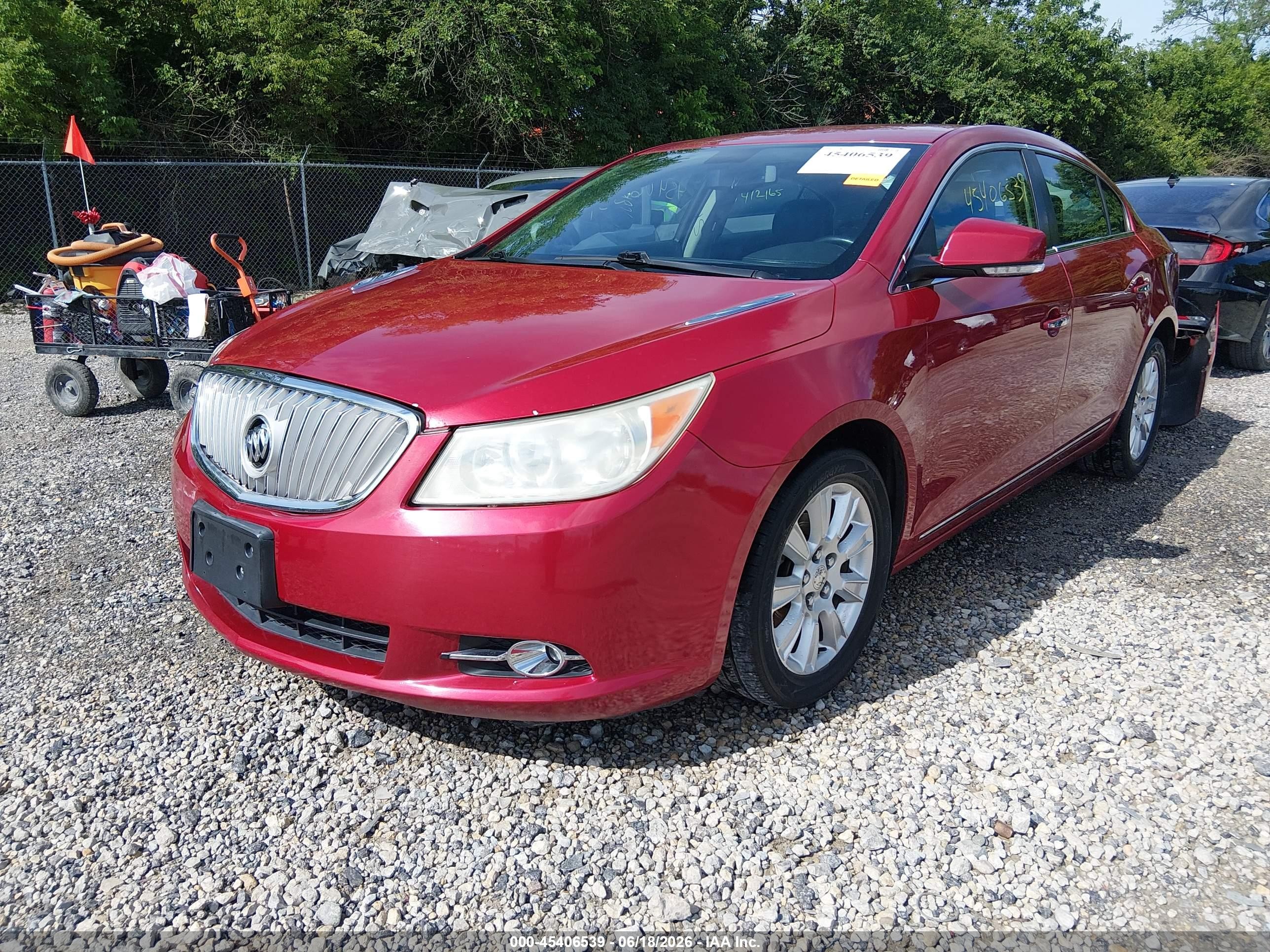 2012 Buick Lacrosse Premium 1 Group Red vin: 1G4GD5ER8CF363960