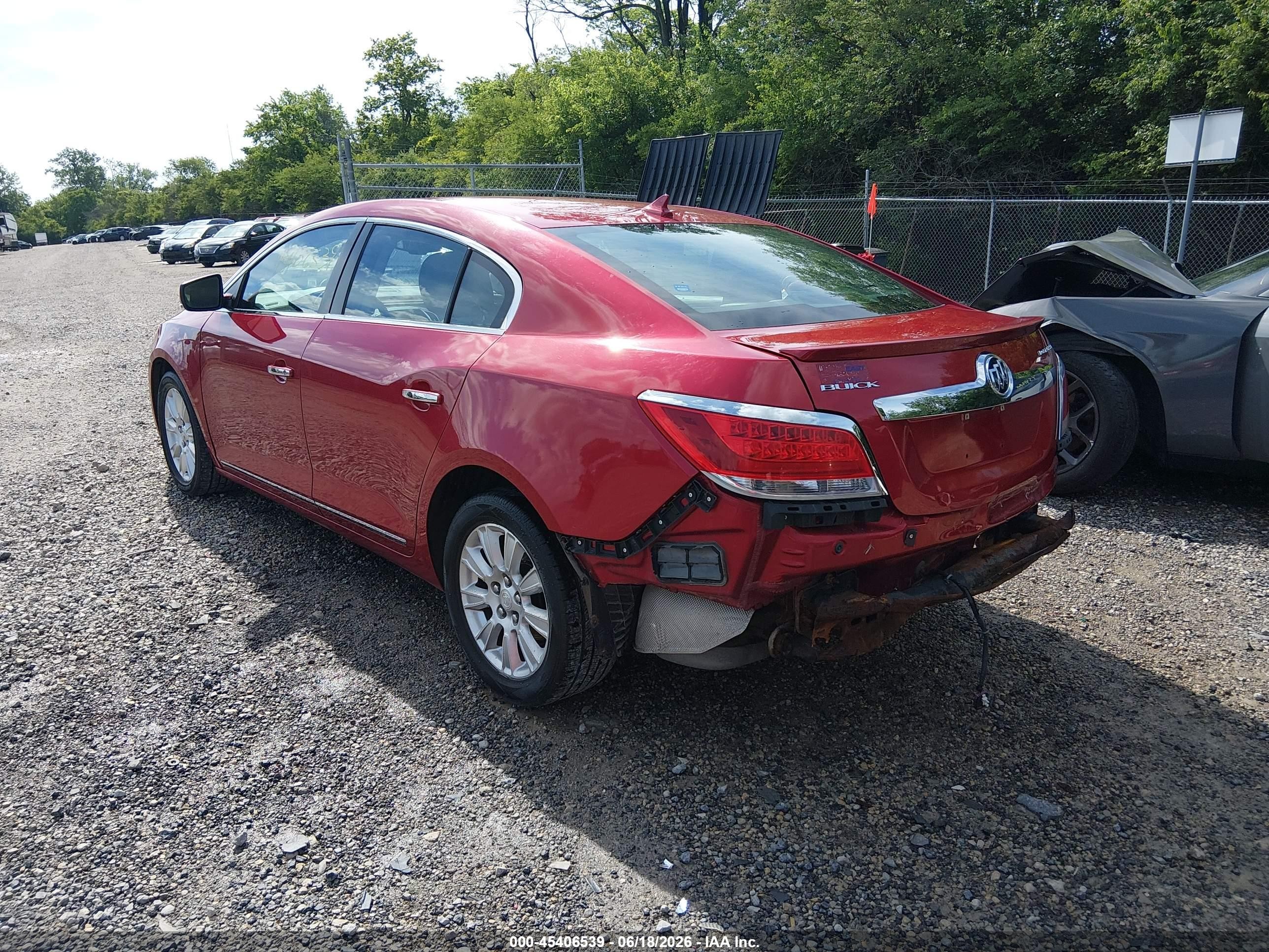 2012 Buick Lacrosse Premium 1 Group Red vin: 1G4GD5ER8CF363960