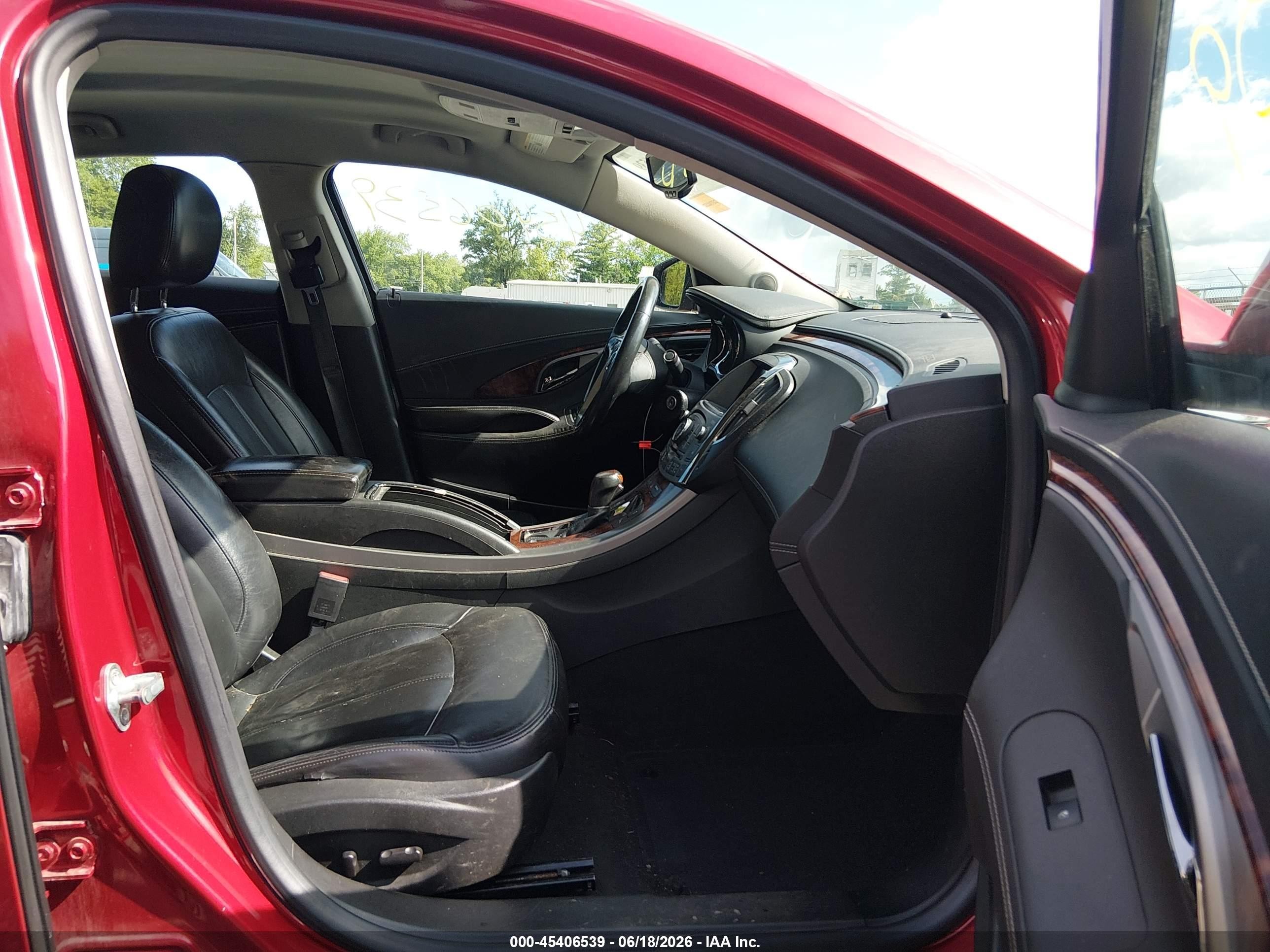 2012 Buick Lacrosse Premium 1 Group Red vin: 1G4GD5ER8CF363960