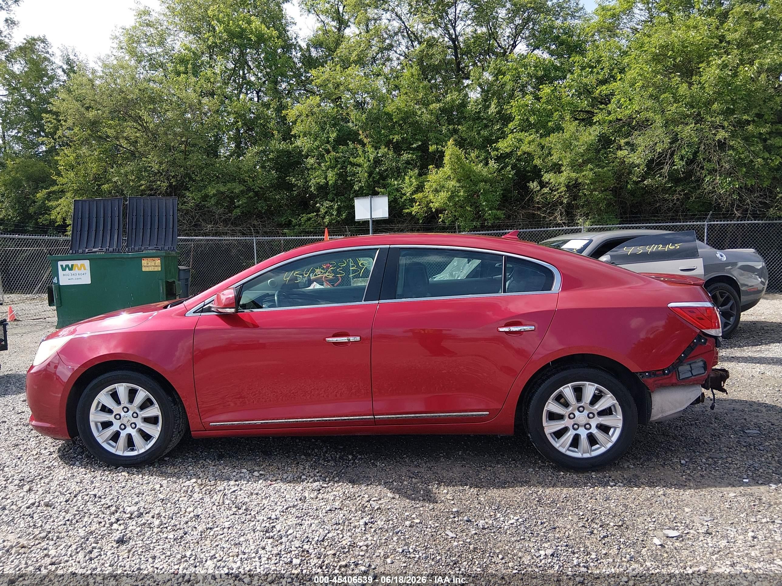 2012 Buick Lacrosse Premium 1 Group Red vin: 1G4GD5ER8CF363960