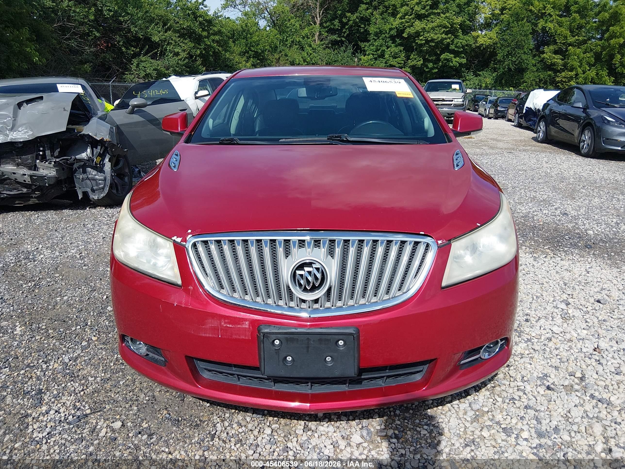 2012 Buick Lacrosse Premium 1 Group Red vin: 1G4GD5ER8CF363960