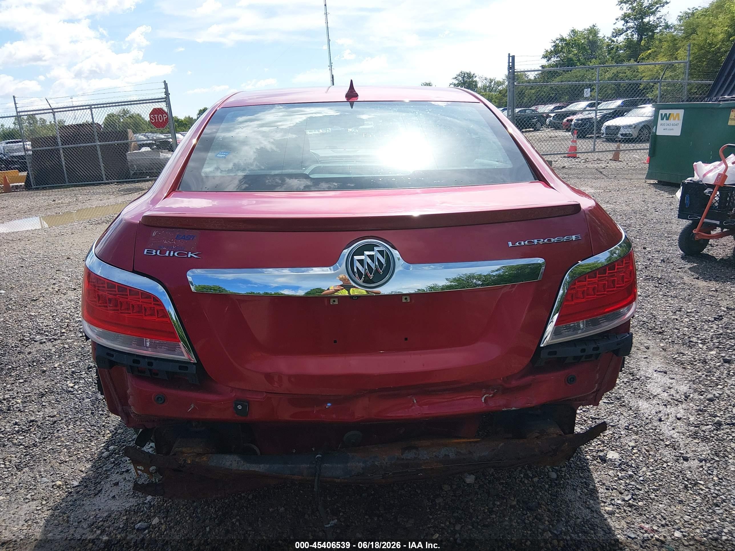 2012 Buick Lacrosse Premium 1 Group Red vin: 1G4GD5ER8CF363960