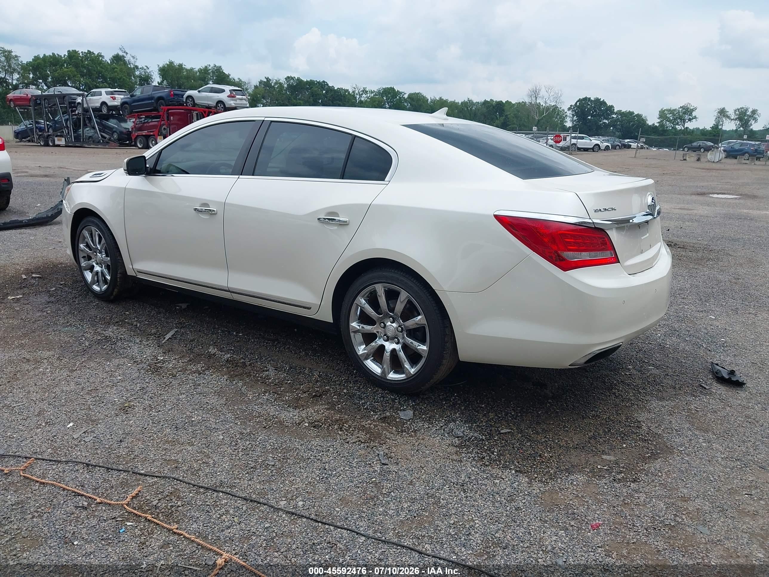 2014 Buick Lacrosse Premium I Group White vin: 1G4GD5G30EF110627
