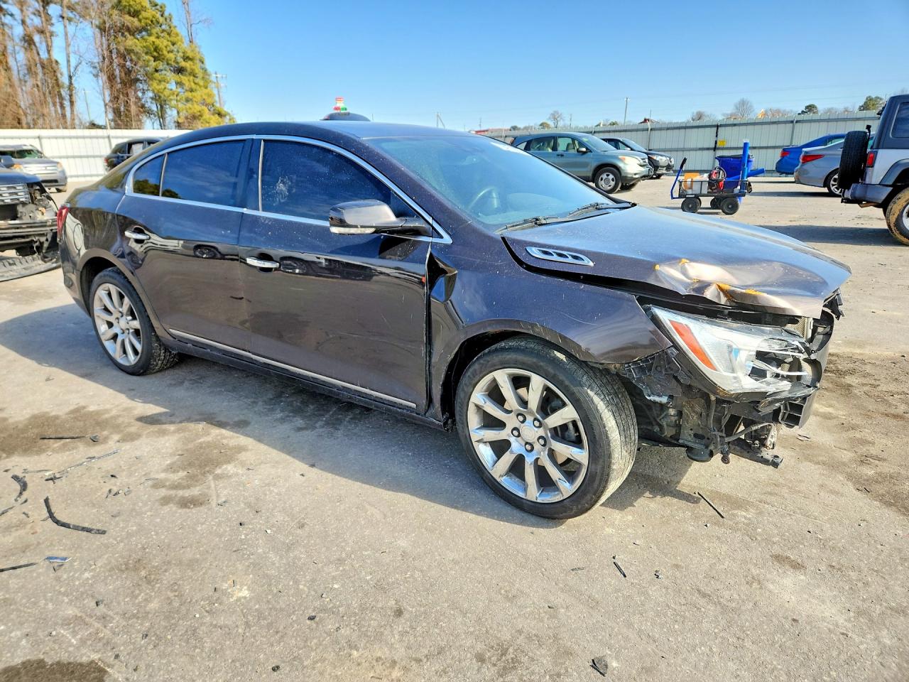 2014 Buick Lacrosse Premium Gray vin: 1G4GD5G31EF186034