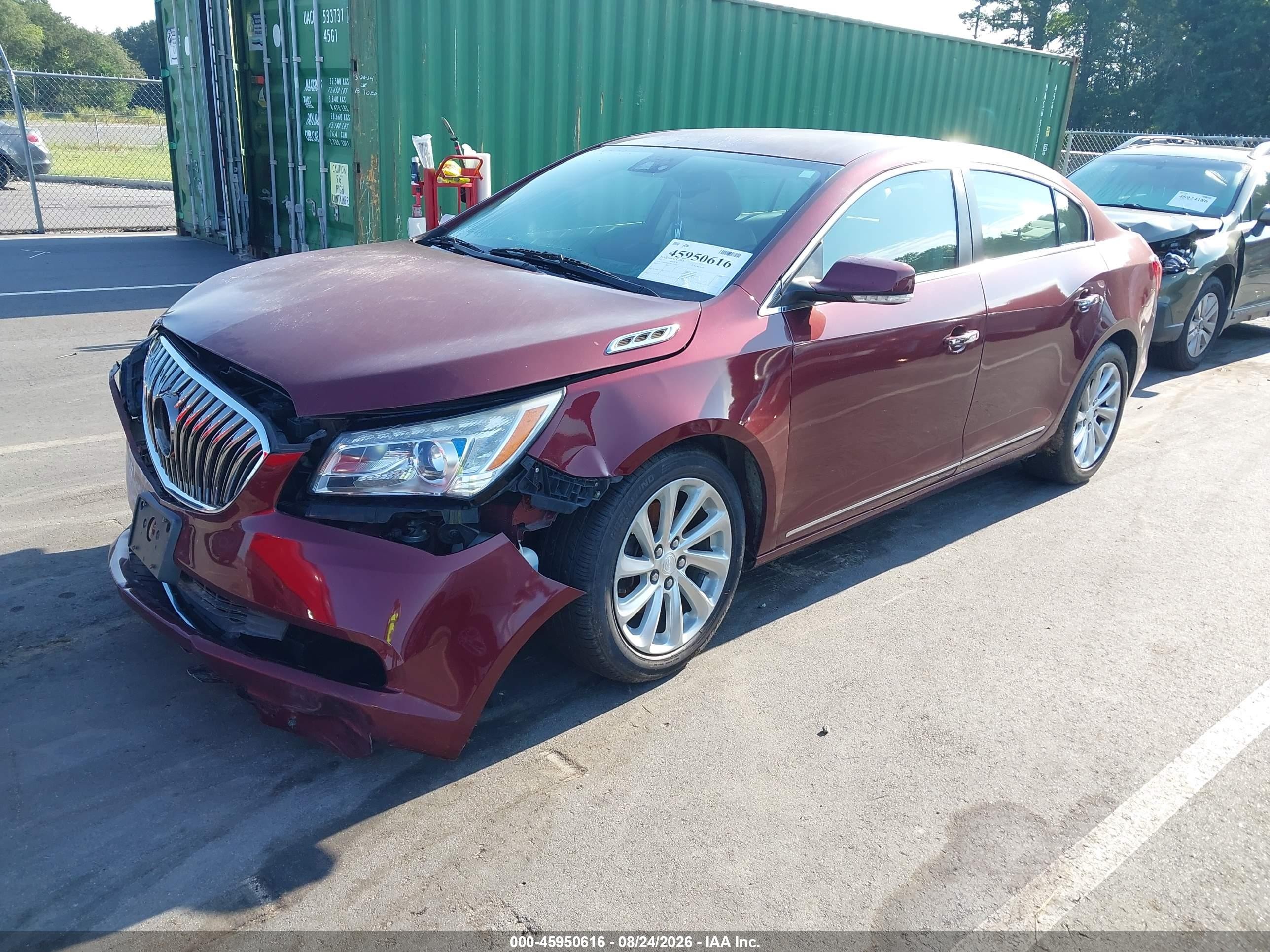 2015 Buick Lacrosse Premium I Red vin: 1G4GD5G31FF299192