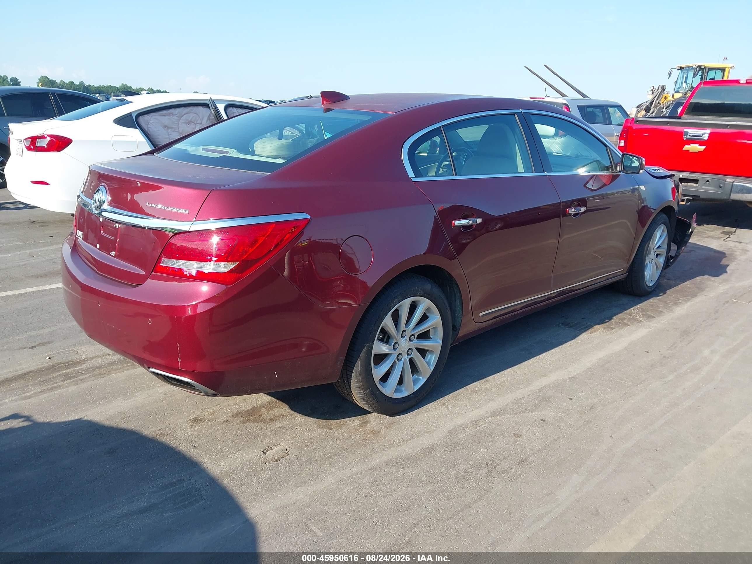 2015 Buick Lacrosse Premium I Red vin: 1G4GD5G31FF299192