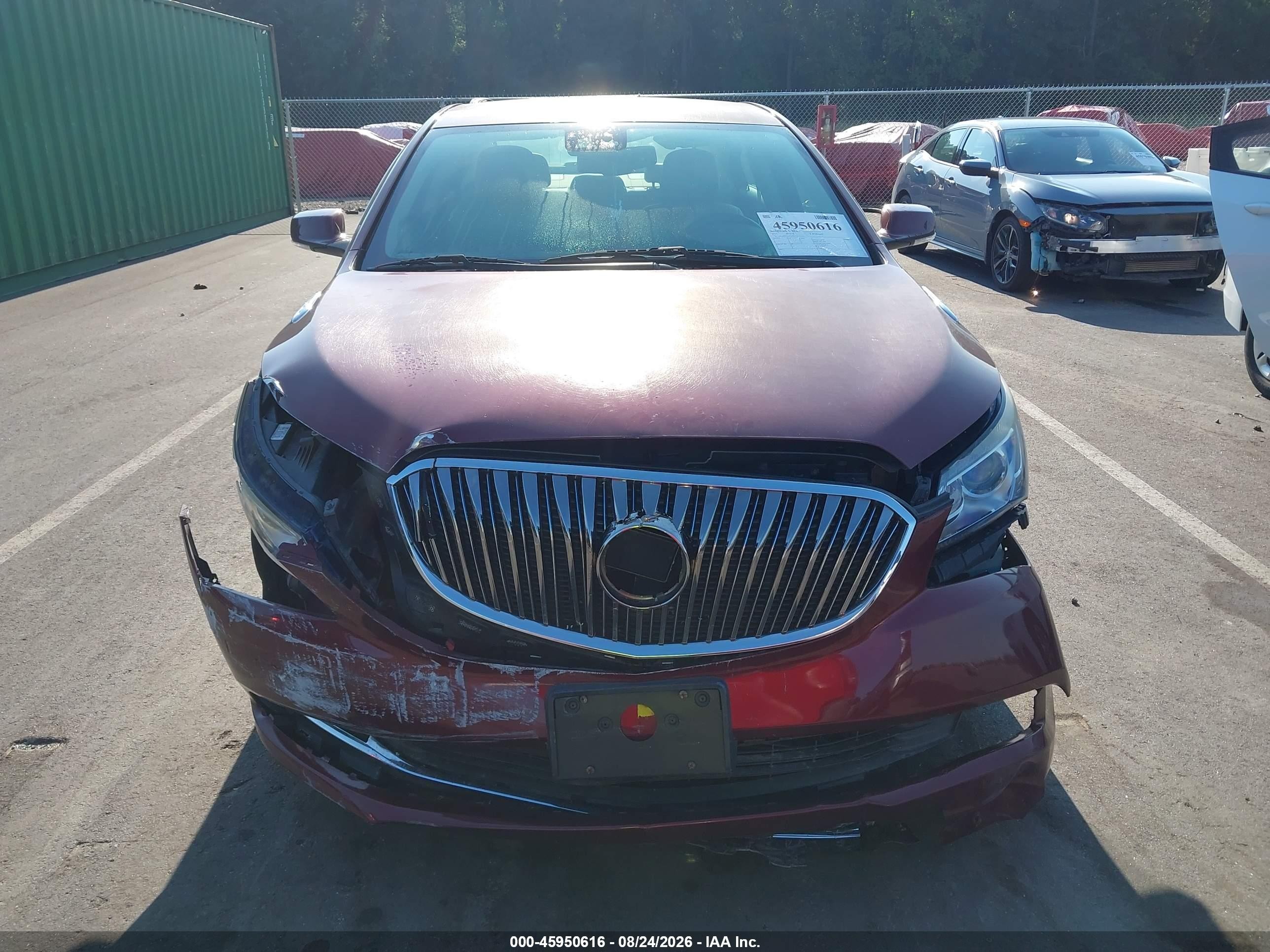 2015 Buick Lacrosse Premium I Red vin: 1G4GD5G31FF299192