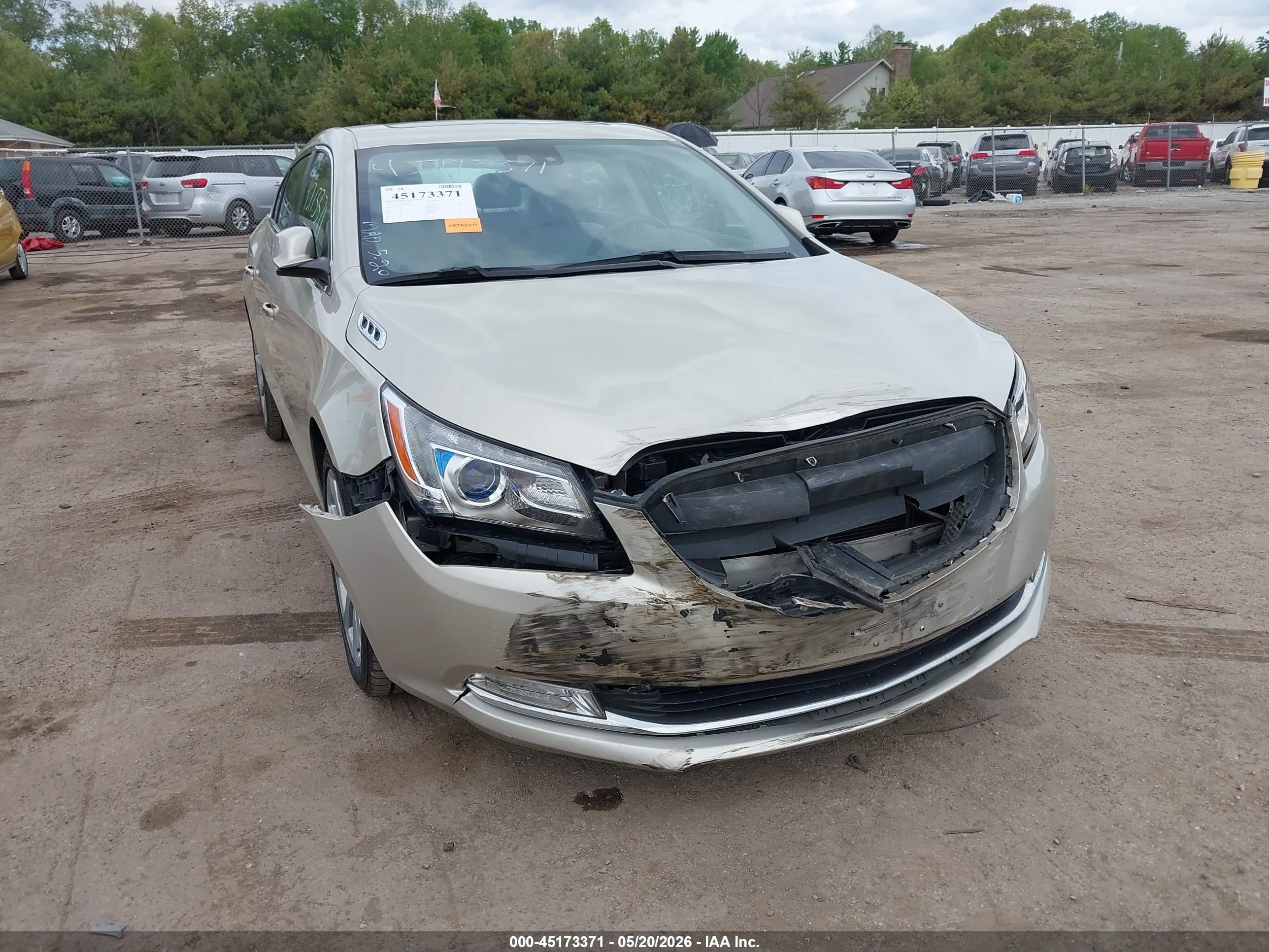 2015 Buick Lacrosse Premium I Champagne vin: 1G4GD5G34FF147648