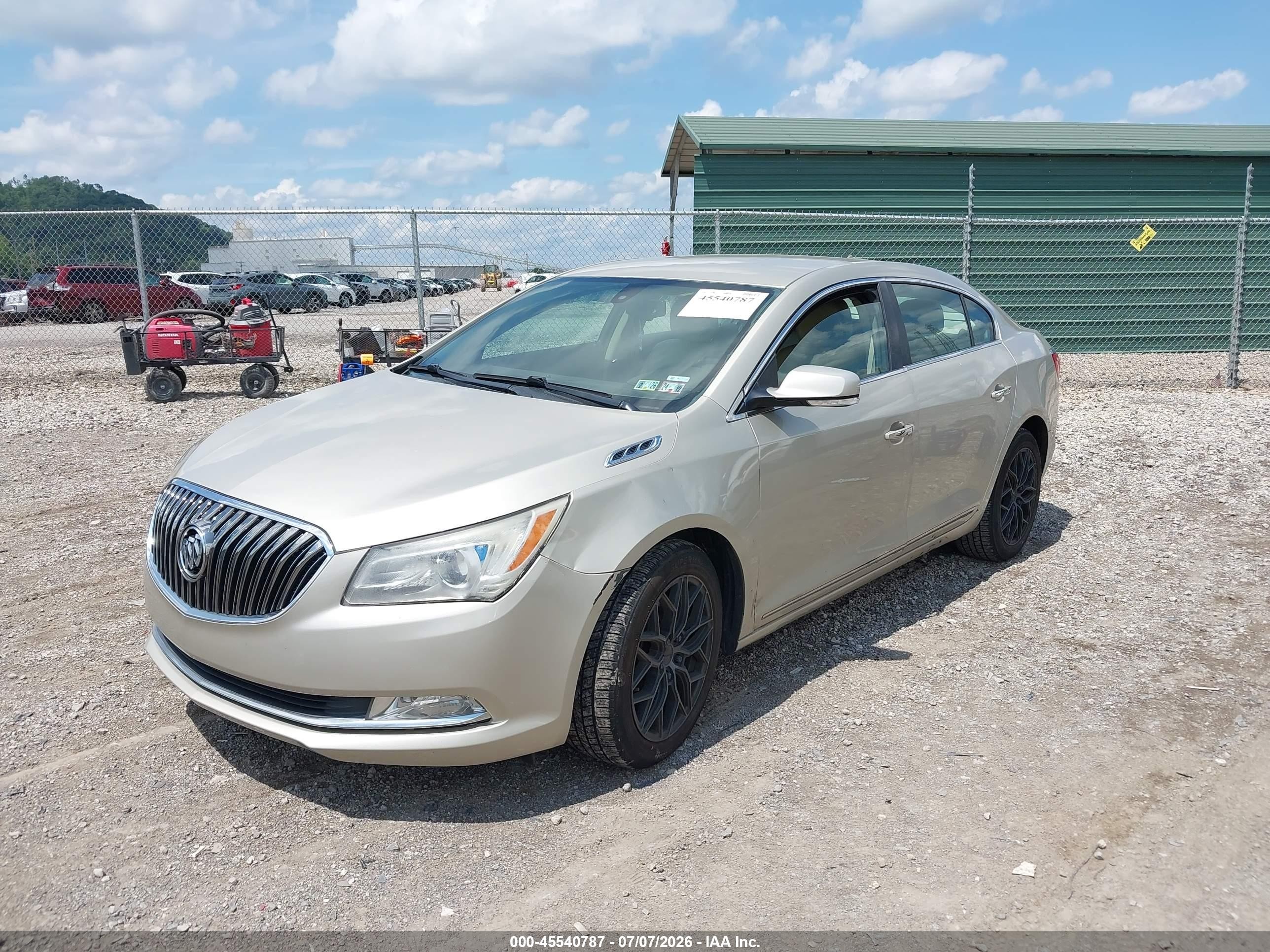 2014 Buick Lacrosse Premium I Group Beige vin: 1G4GD5G35EF234893