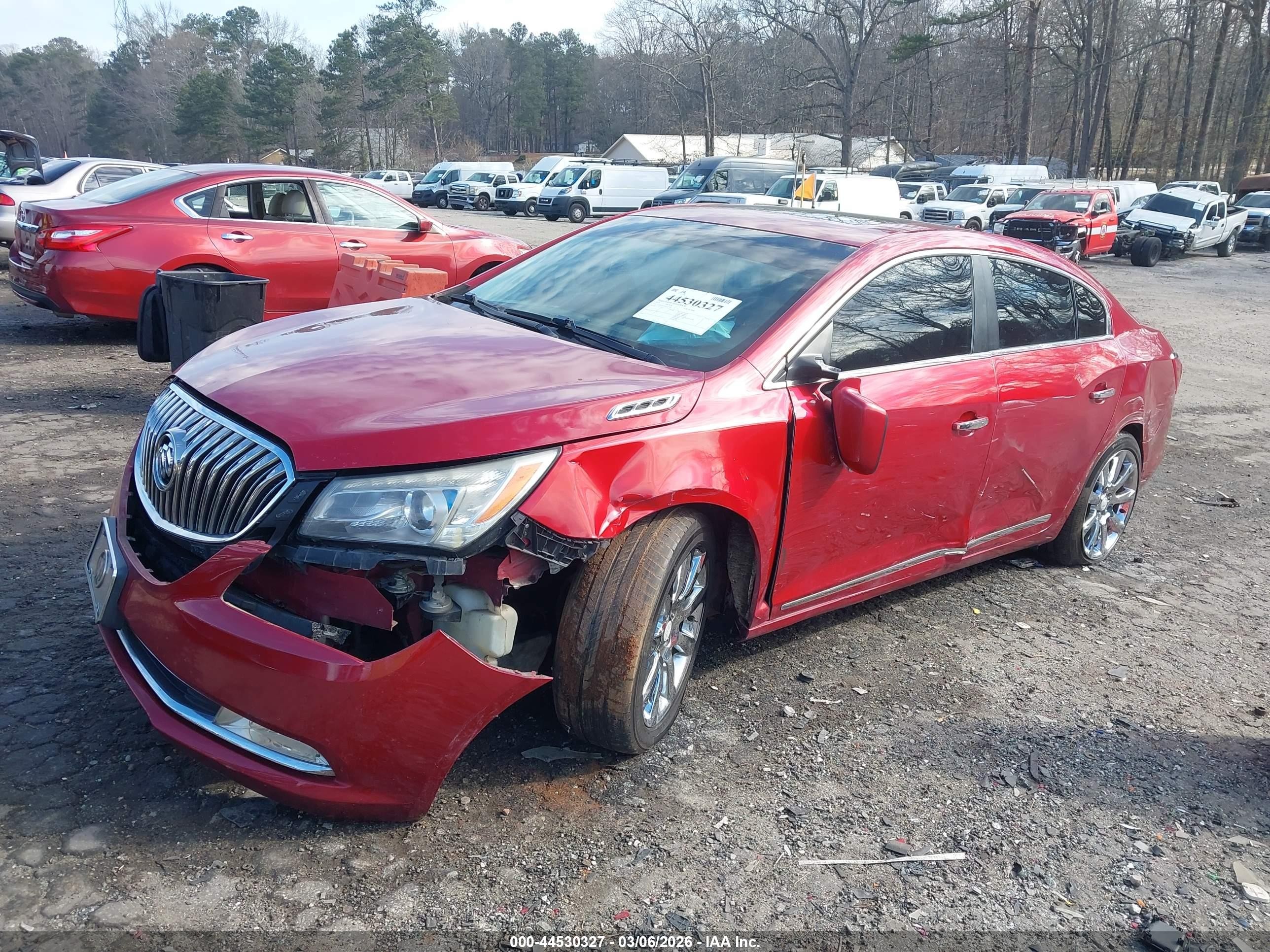 2014 Buick Lacrosse Premium I Group Red vin: 1G4GD5G36EF111930
