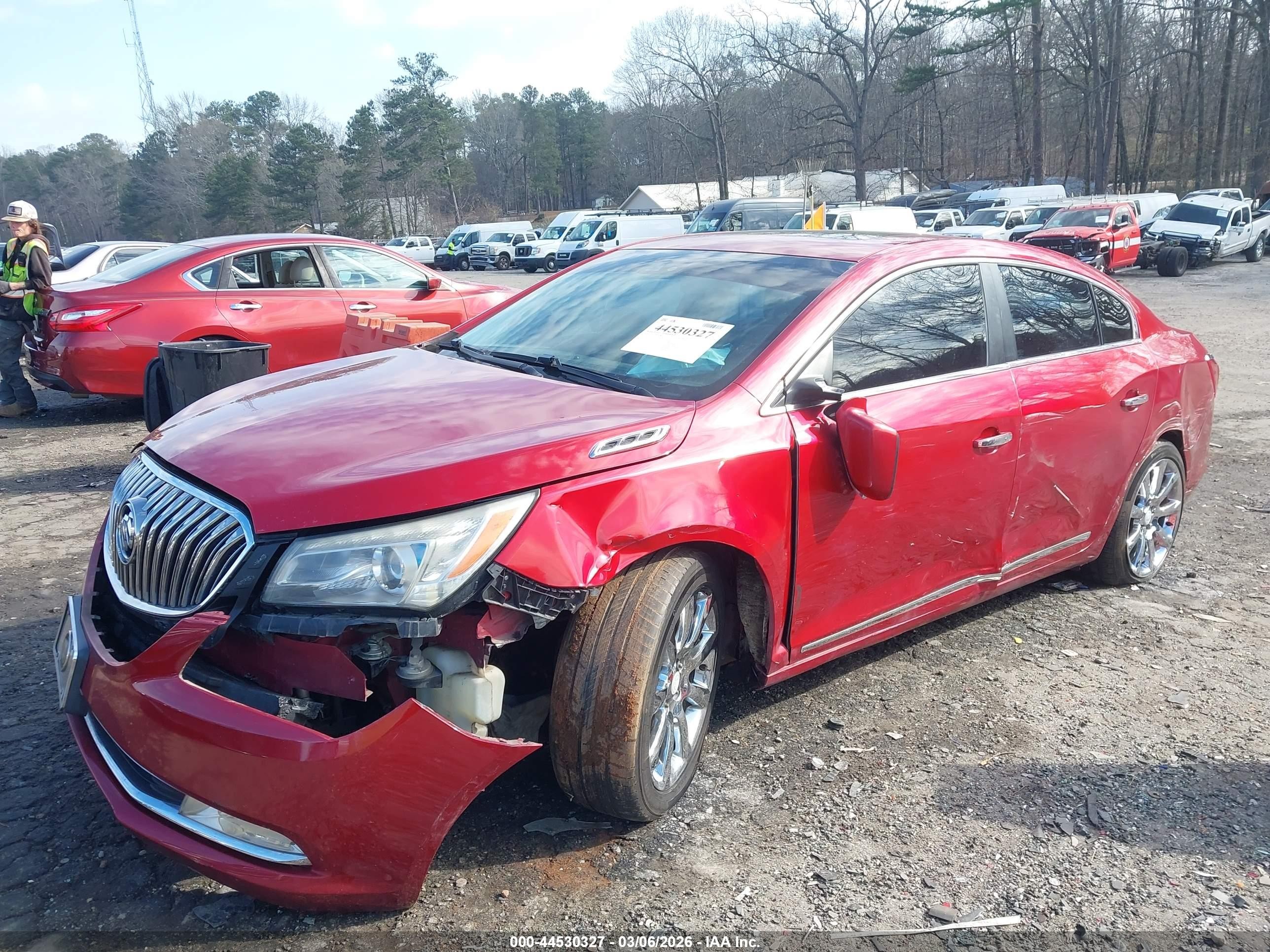 2014 Buick Lacrosse Premium I Group Red vin: 1G4GD5G36EF111930