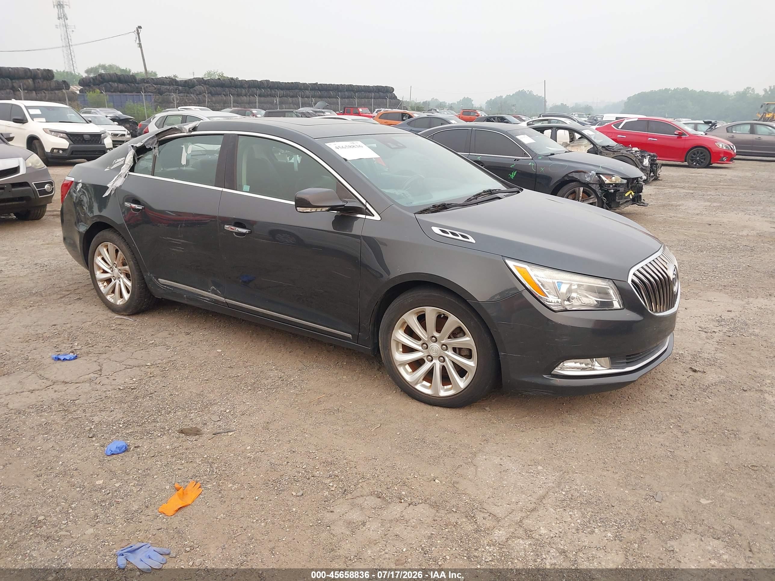2015 Buick Lacrosse Premium I Gray vin: 1G4GD5G37FF209415