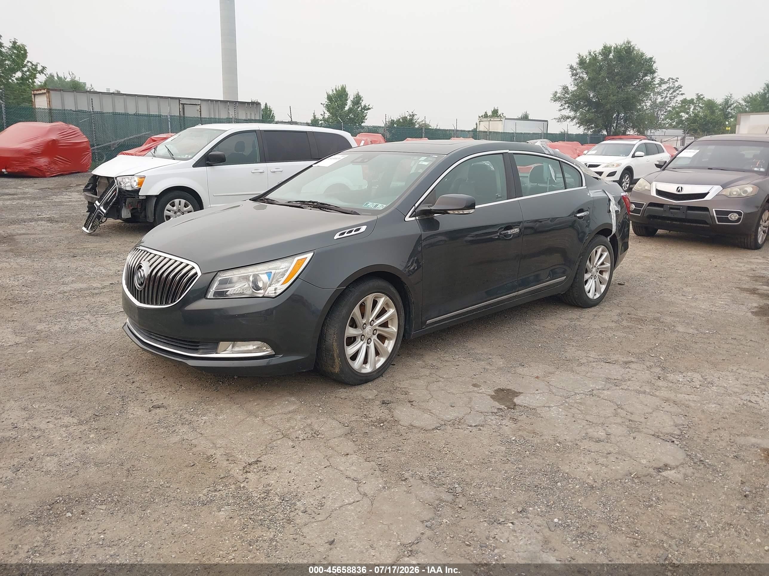 2015 Buick Lacrosse Premium I Gray vin: 1G4GD5G37FF209415