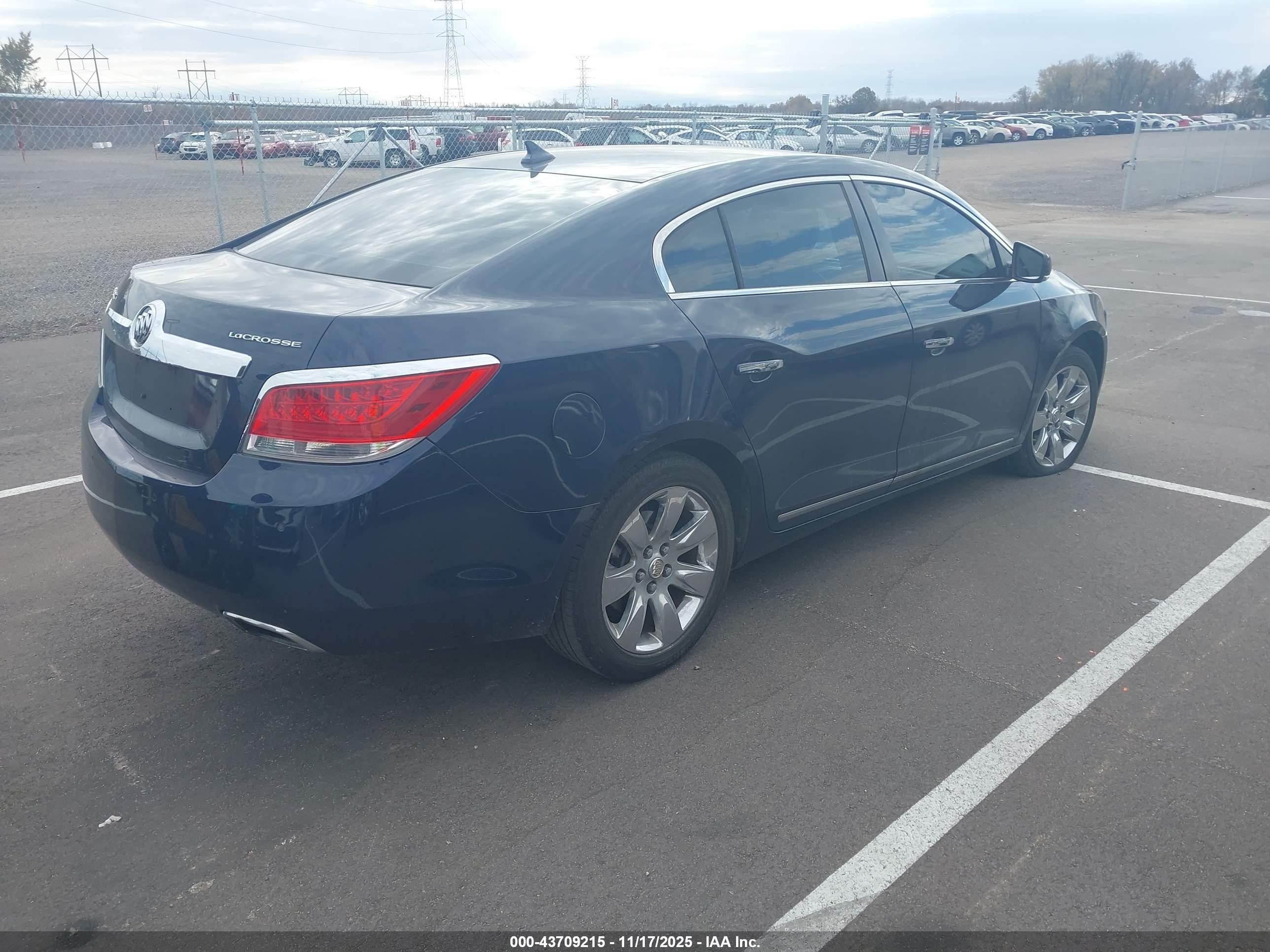 2012 Buick Lacrosse Premium 1 Group Blue vin: 1G4GD5G39CF295368