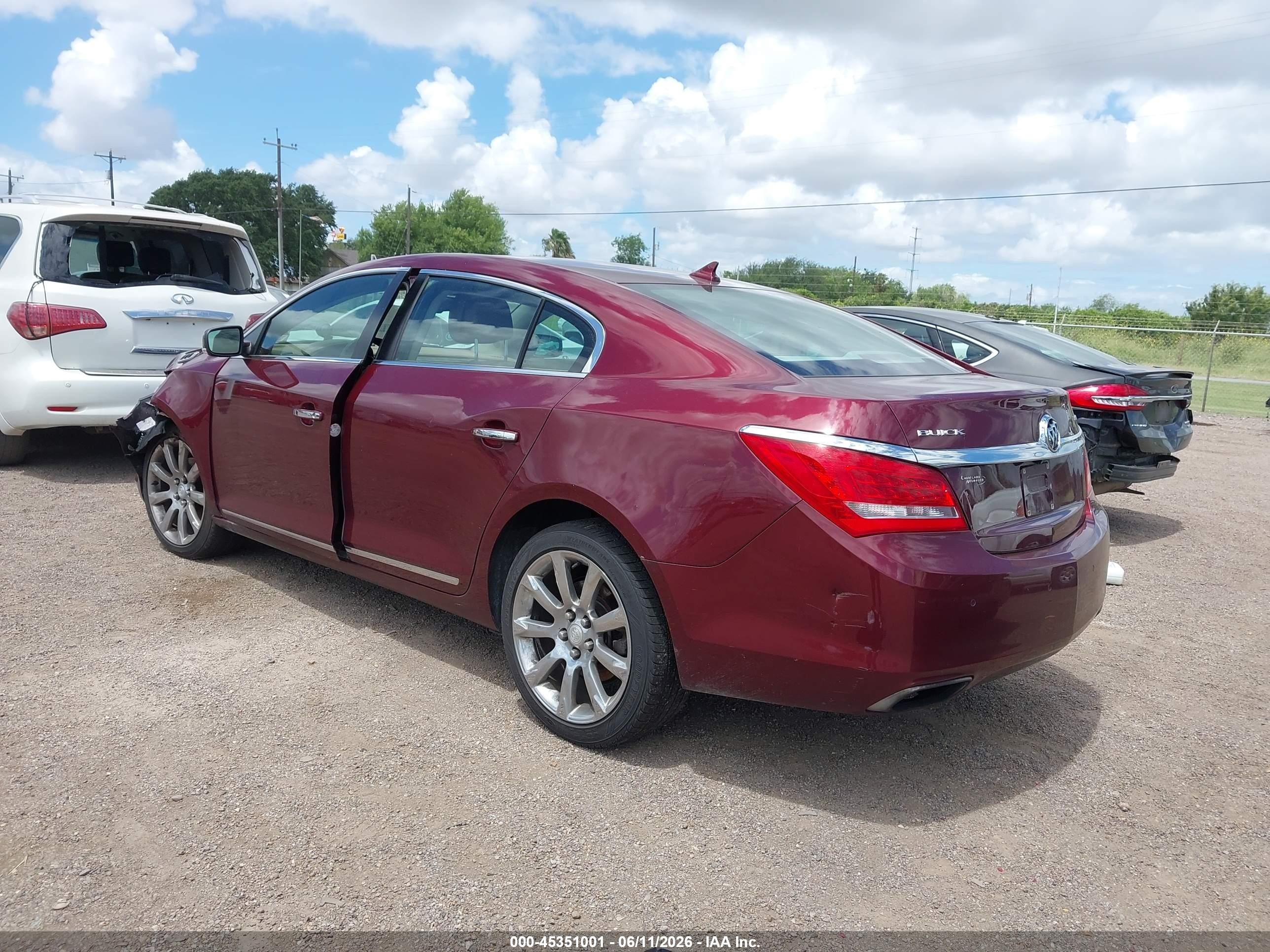 2014 Buick Lacrosse Premium I Group Burgundy vin: 1G4GD5G3XEF242844