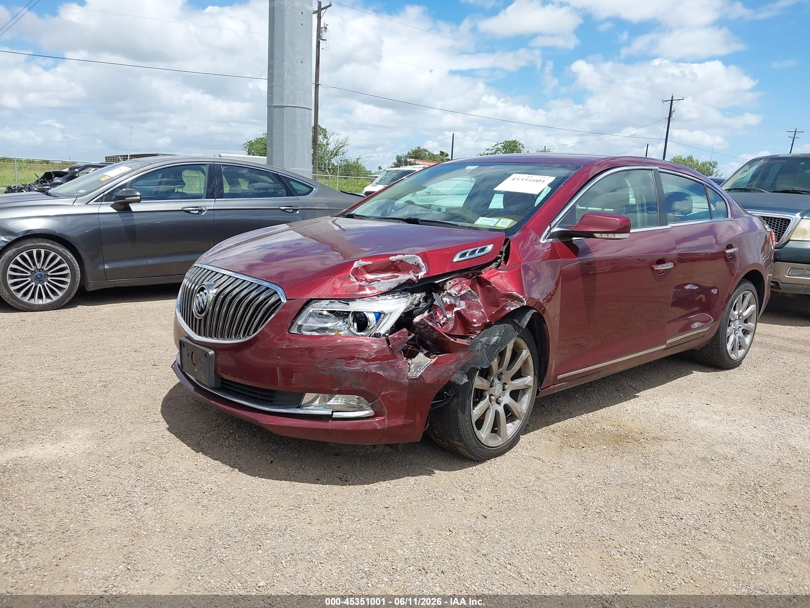 2014 Buick Lacrosse Premium I Group Burgundy vin: 1G4GD5G3XEF242844