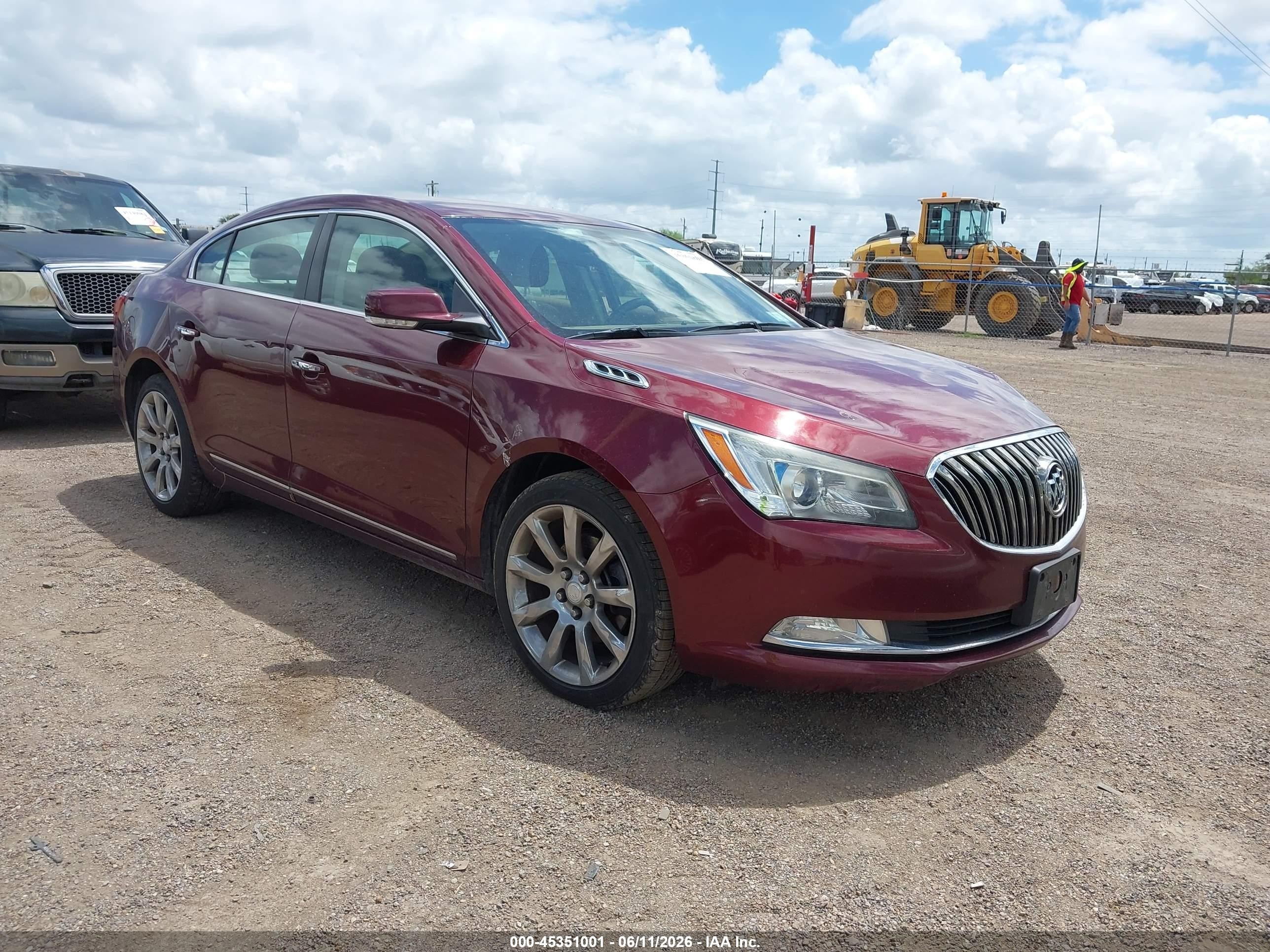 2014 Buick Lacrosse Premium I Group Burgundy vin: 1G4GD5G3XEF242844