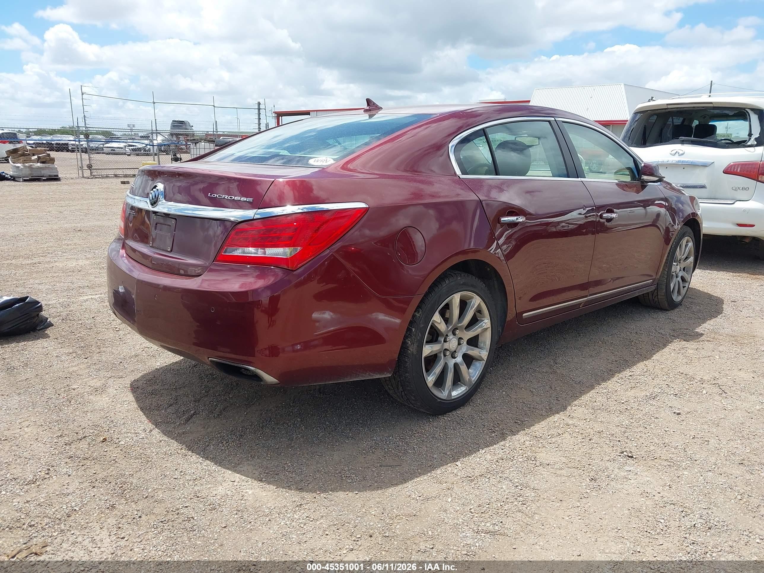 2014 Buick Lacrosse Premium I Group Burgundy vin: 1G4GD5G3XEF242844