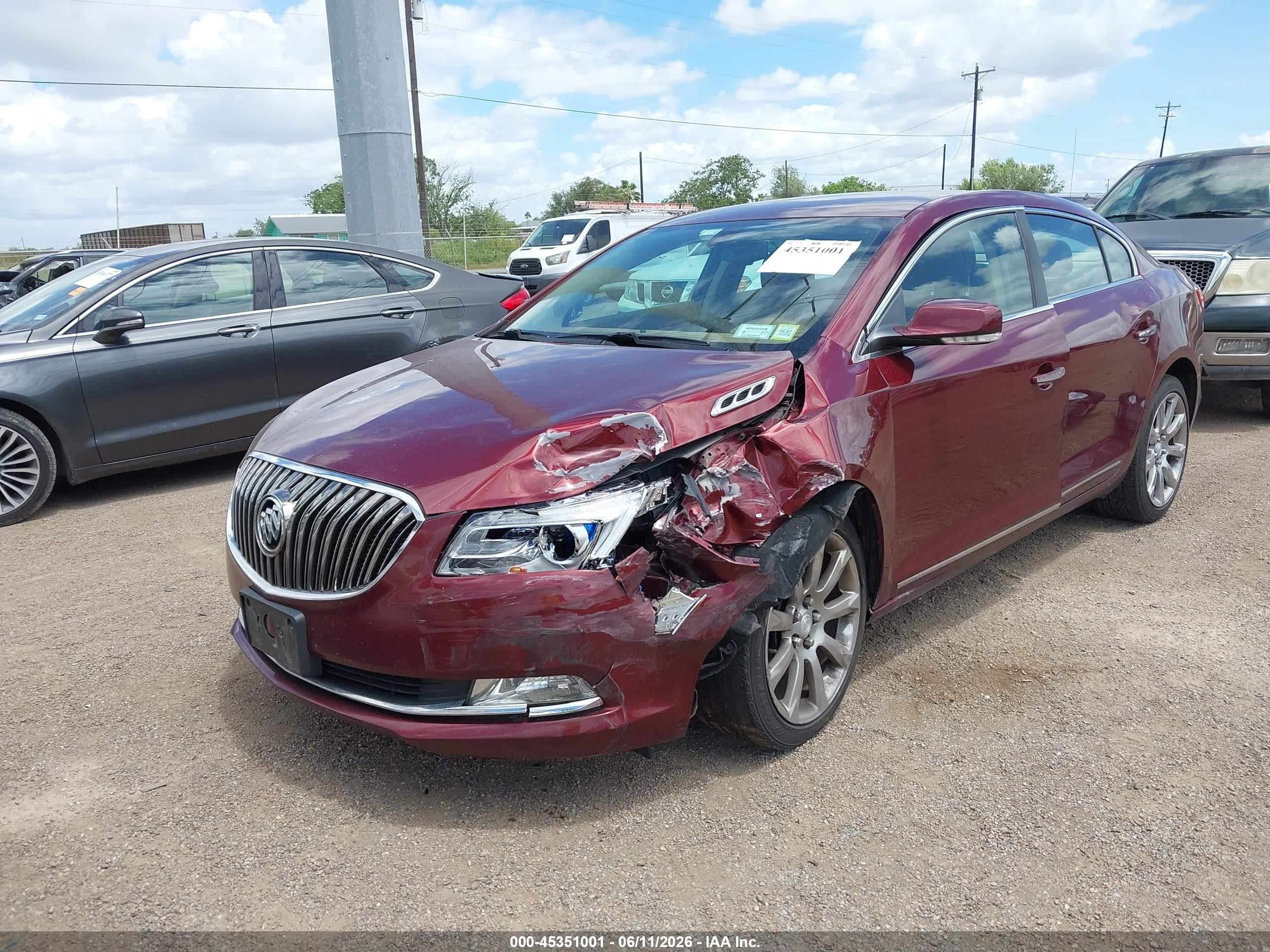2014 Buick Lacrosse Premium I Group Burgundy vin: 1G4GD5G3XEF242844
