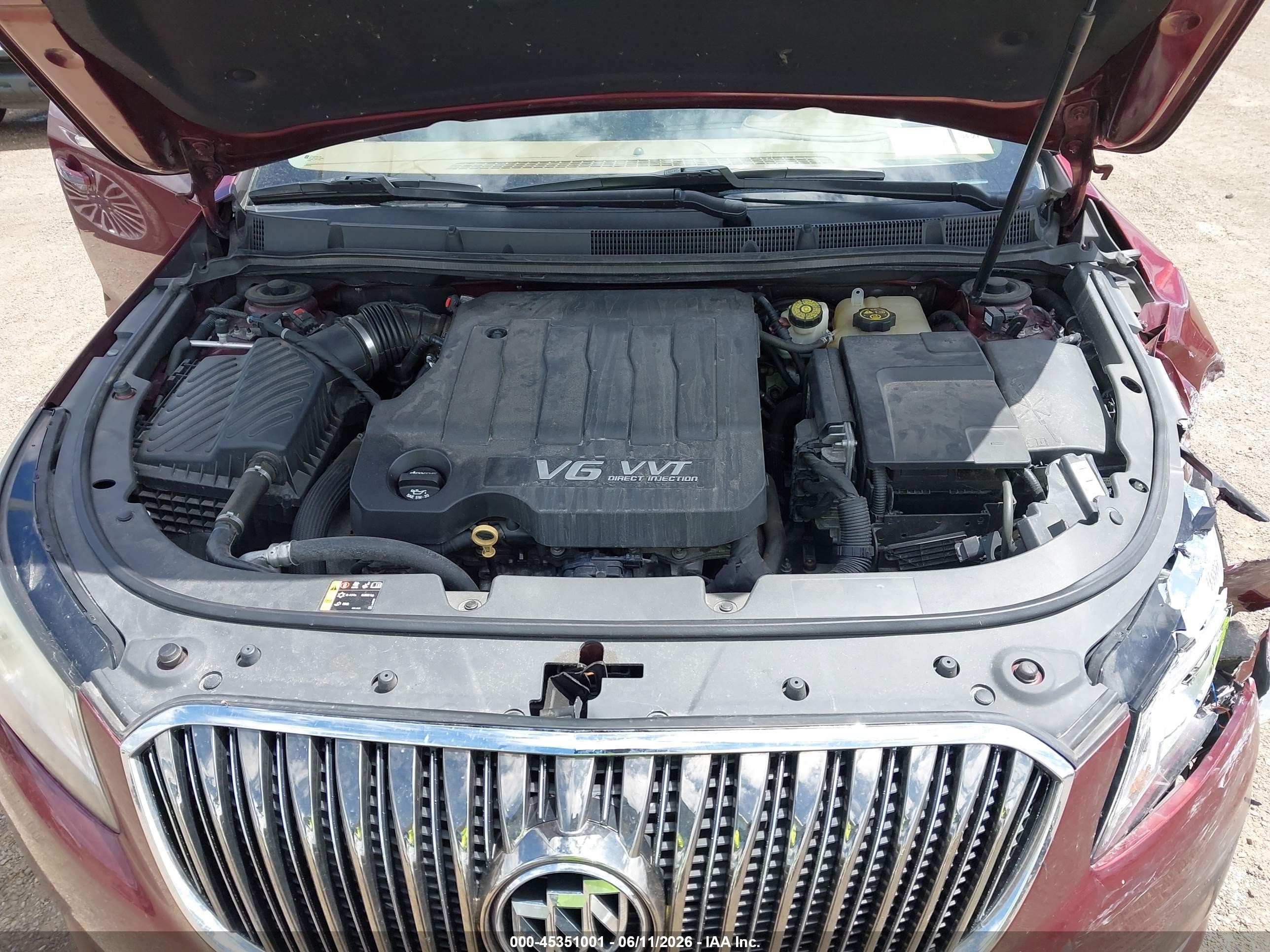 2014 Buick Lacrosse Premium I Group Burgundy vin: 1G4GD5G3XEF242844