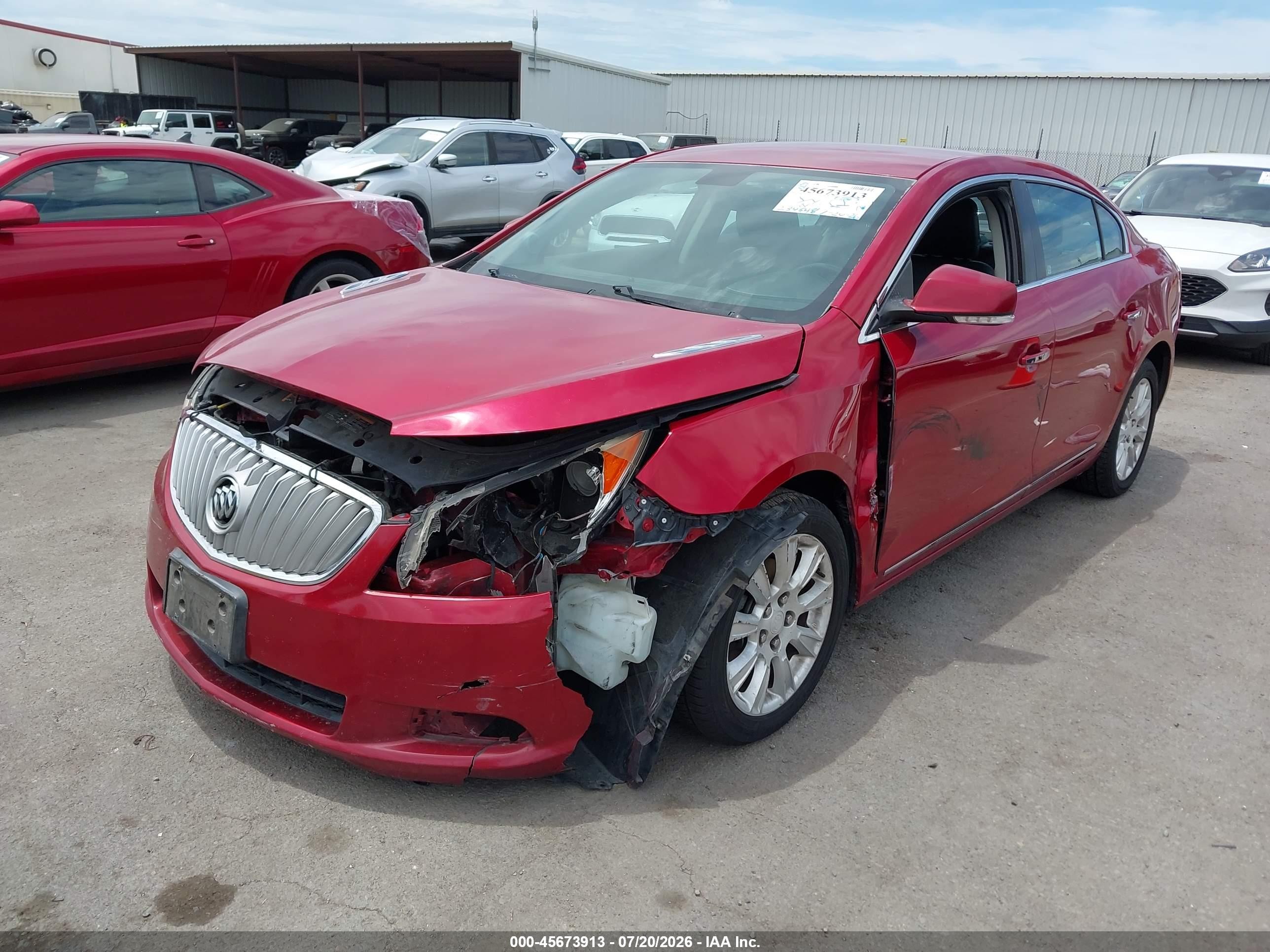 2012 Buick Lacrosse Premium 1 Group Red vin: 1G4GD5GR0CF236309