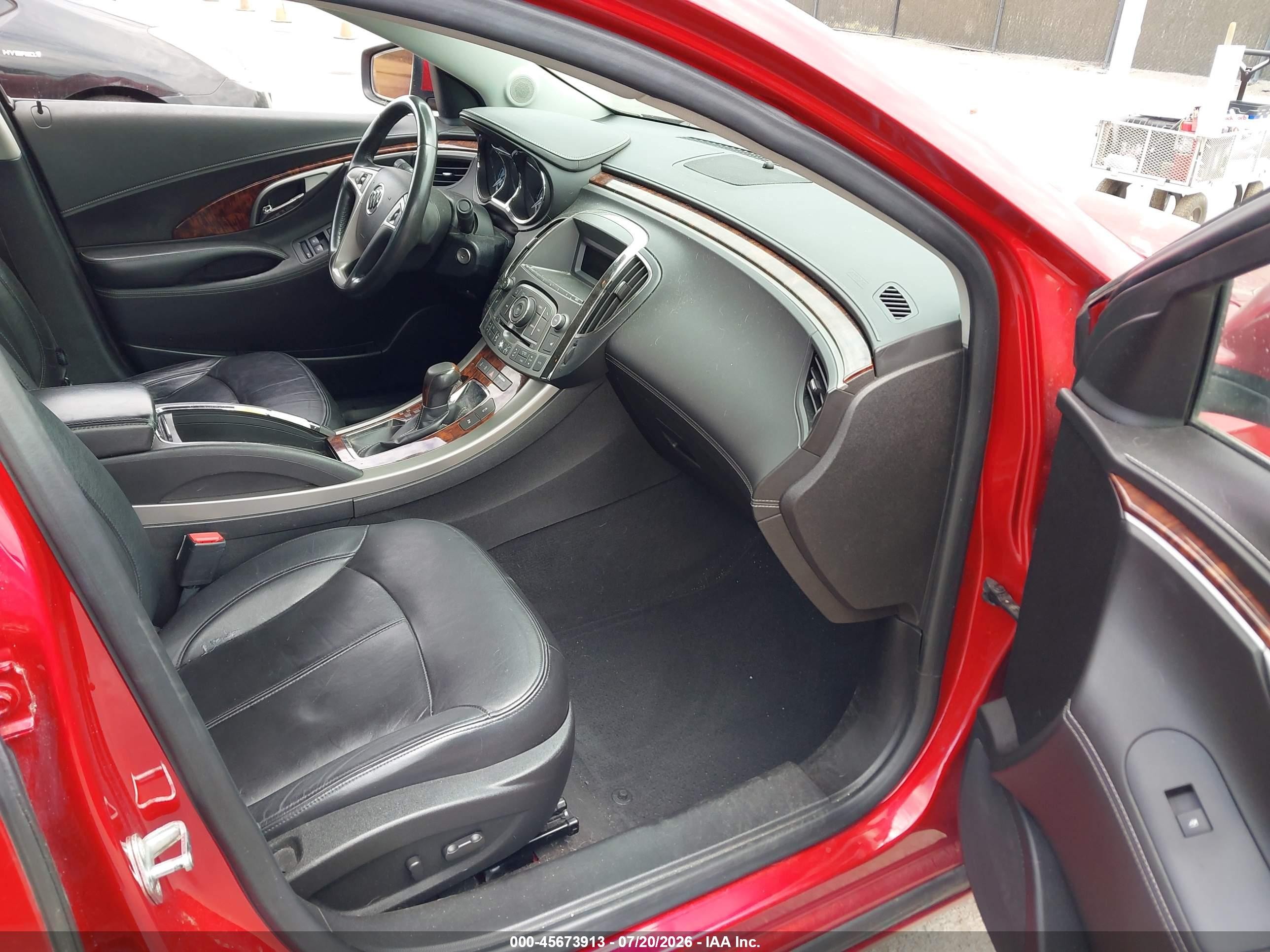 2012 Buick Lacrosse Premium 1 Group Red vin: 1G4GD5GR0CF236309
