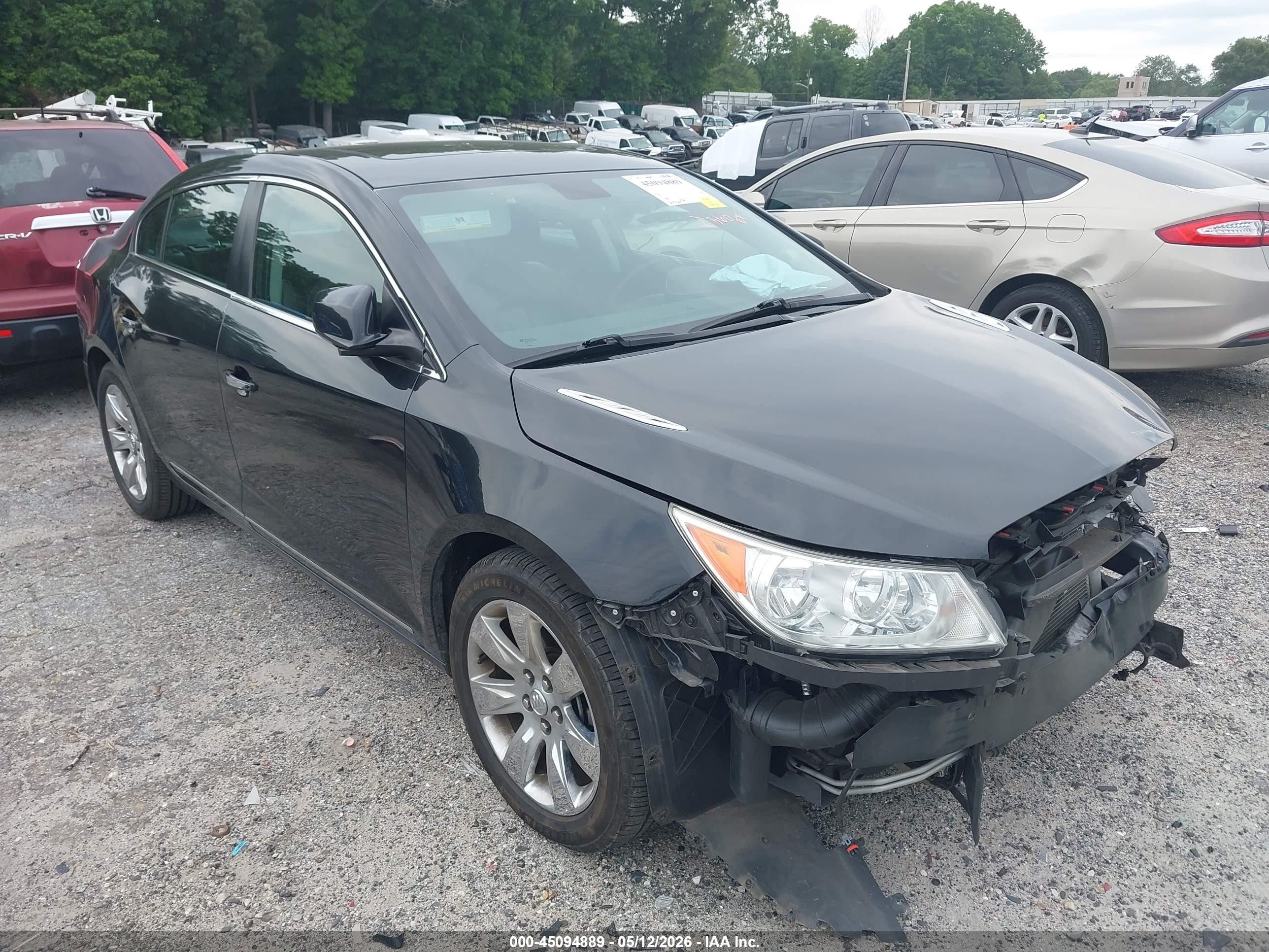 2012 Buick Lacrosse Premium 1 Group Black vin: 1G4GE5E30CF221840