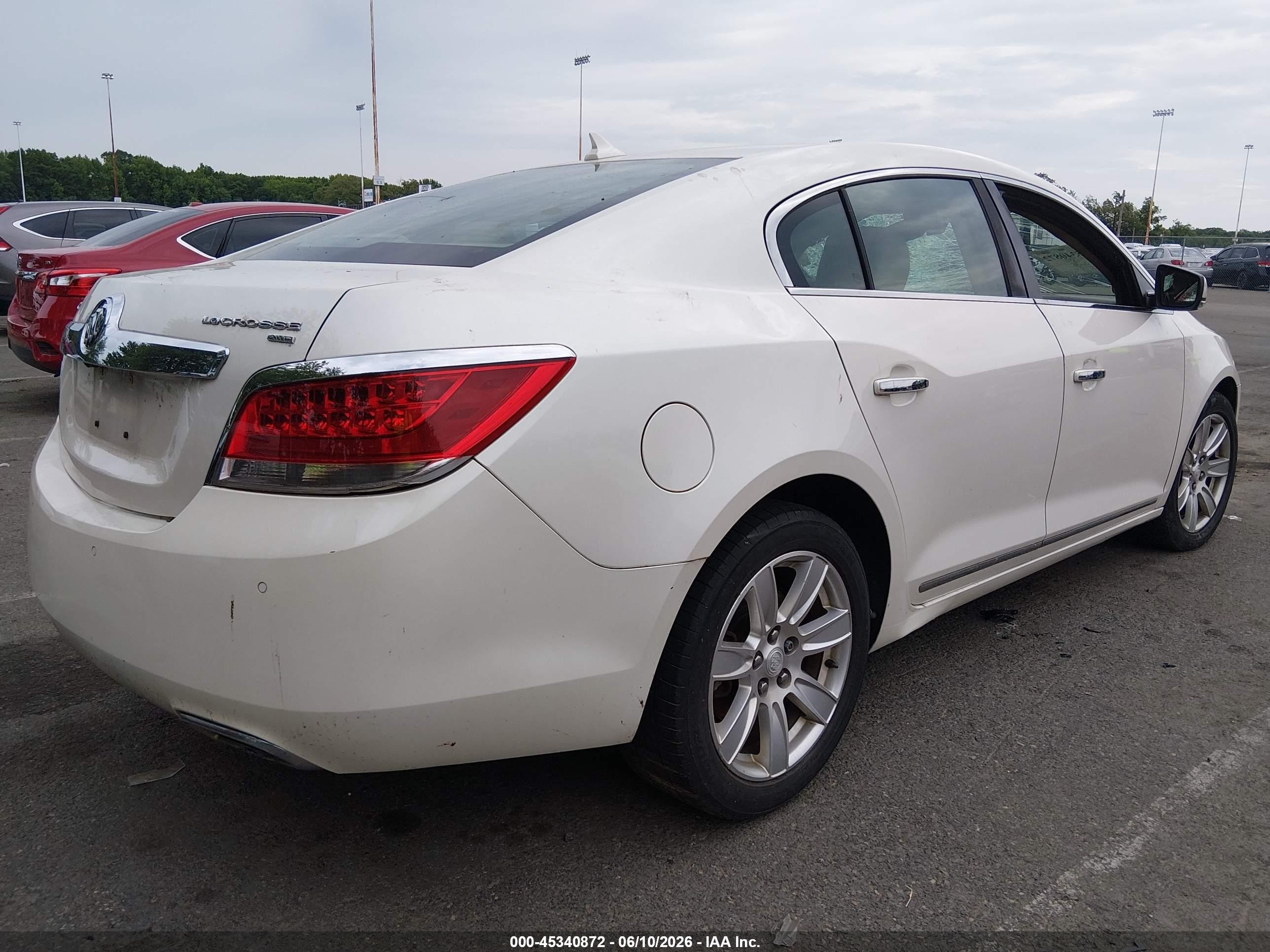 2012 Buick Lacrosse Premium 1 Group White vin: 1G4GE5E35CF139540