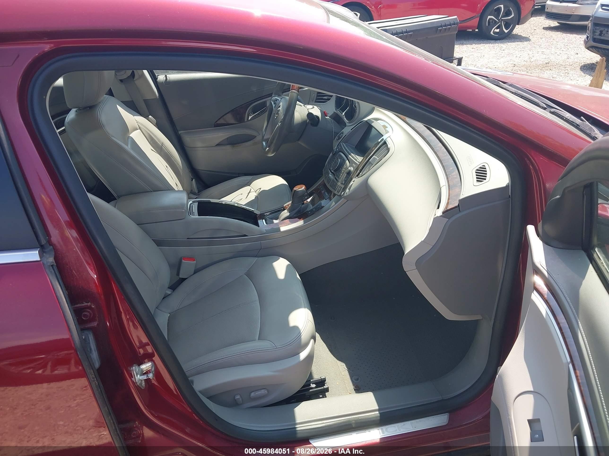 2011 Buick Lacrosse Cxs Maroon vin: 1G4GE5ED0BF122703