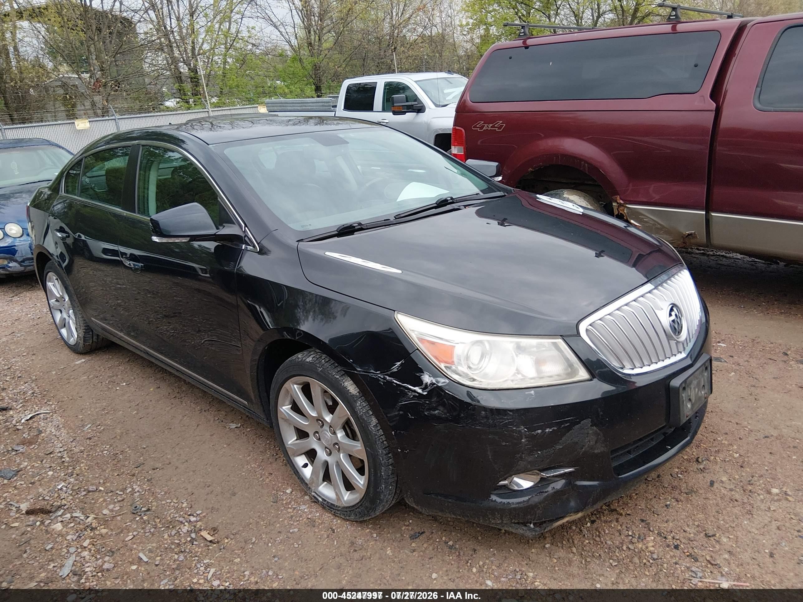 2011 Buick Lacrosse Cxs Black vin: 1G4GE5ED0BF165342
